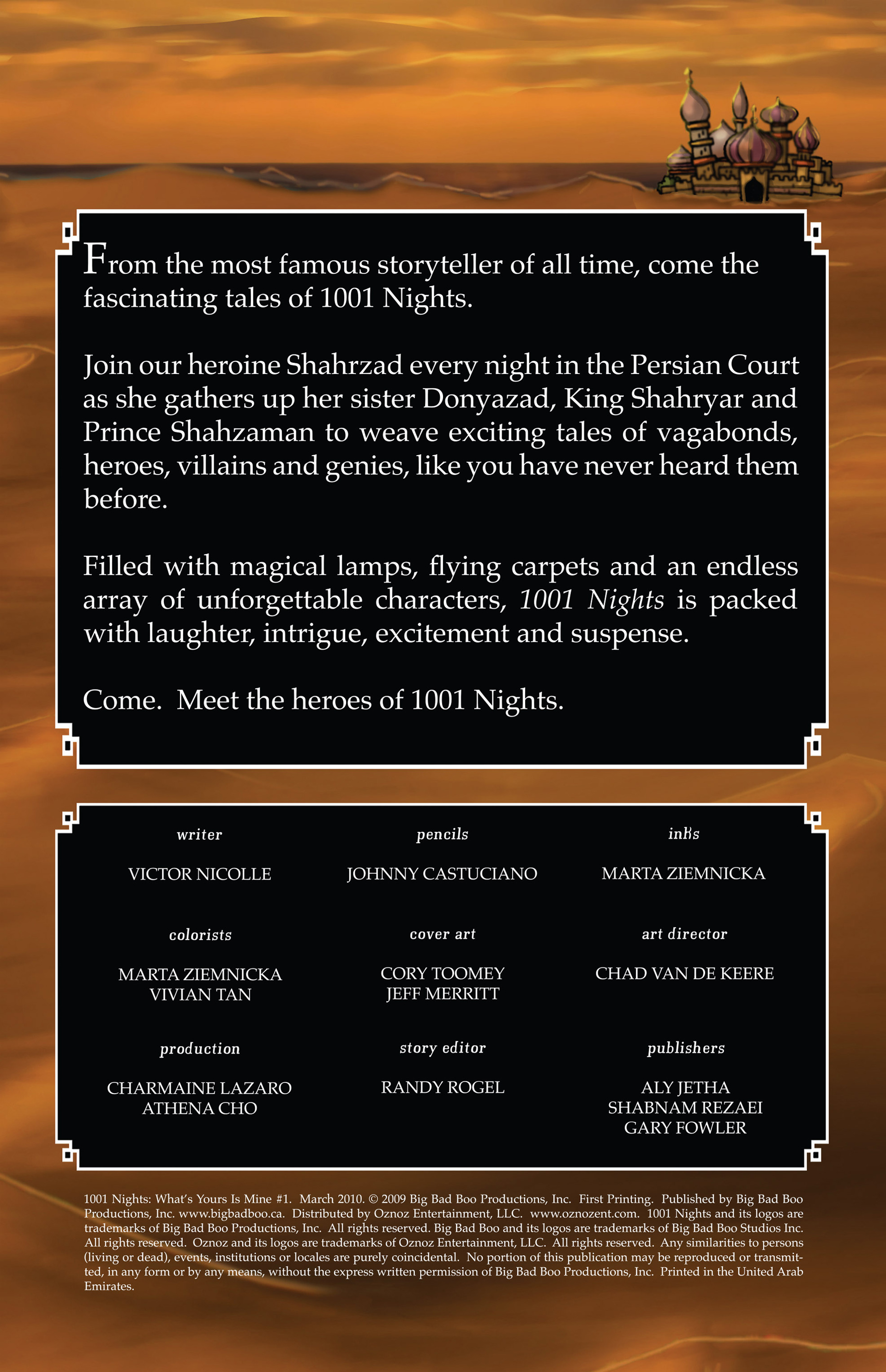 Read online 1001 Nights comic -  Issue #1 - 2