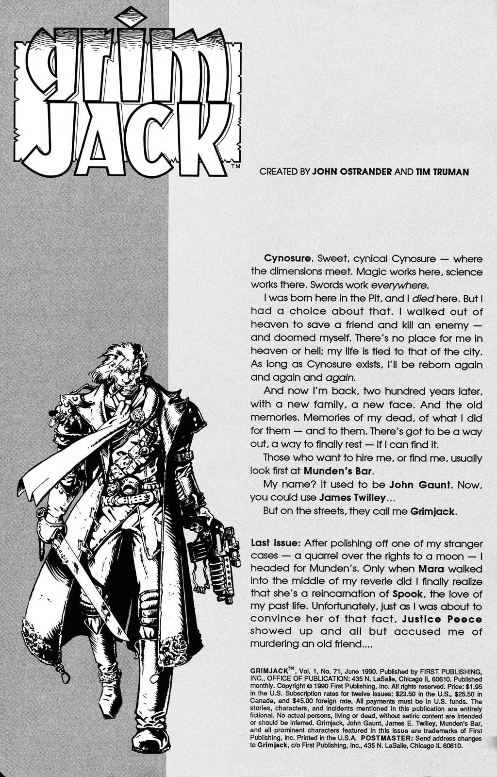 Read online Grimjack comic -  Issue #71 - 2