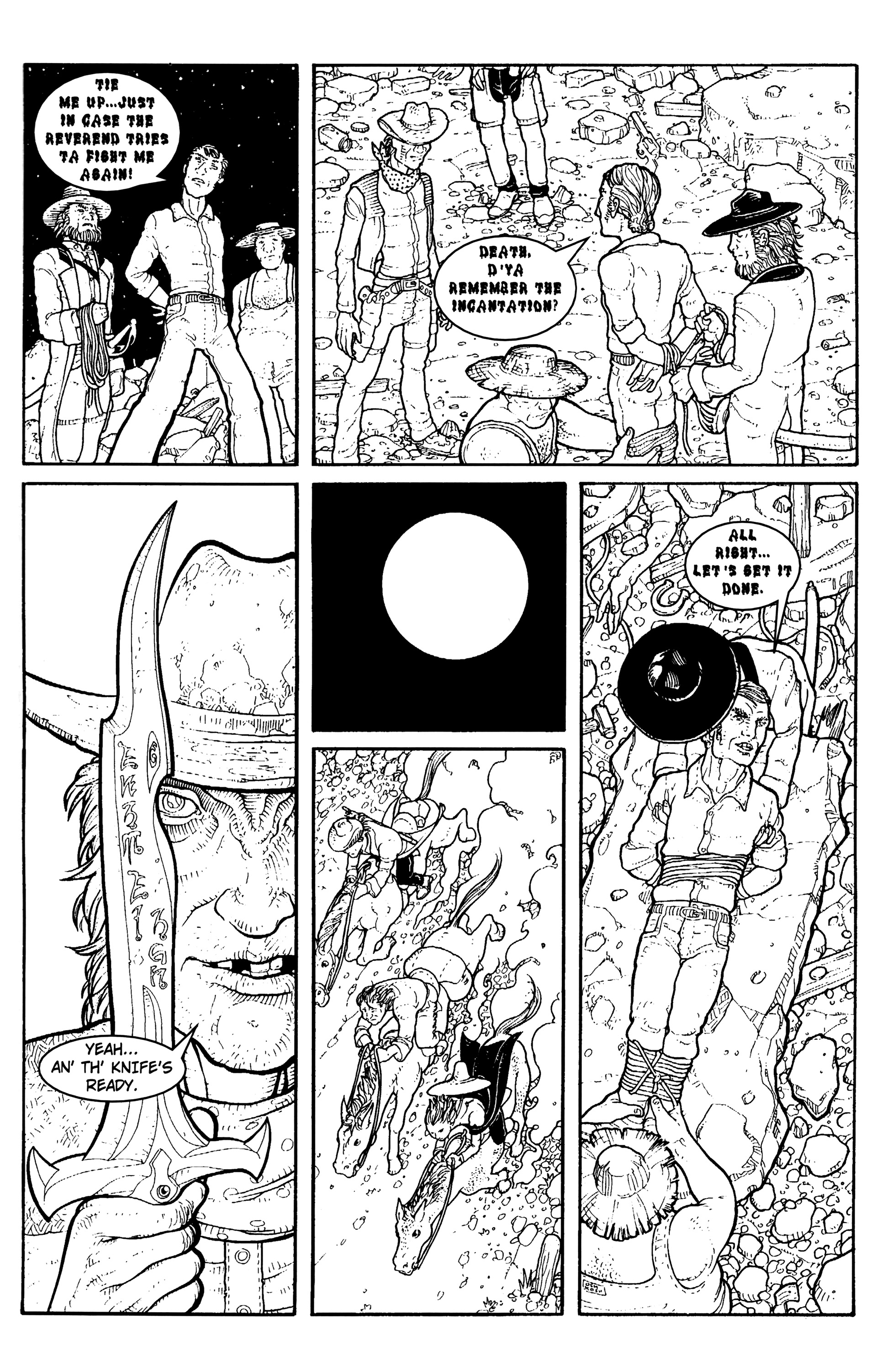 Read online Warrior Nun: Black & White comic -  Issue #15 - 23