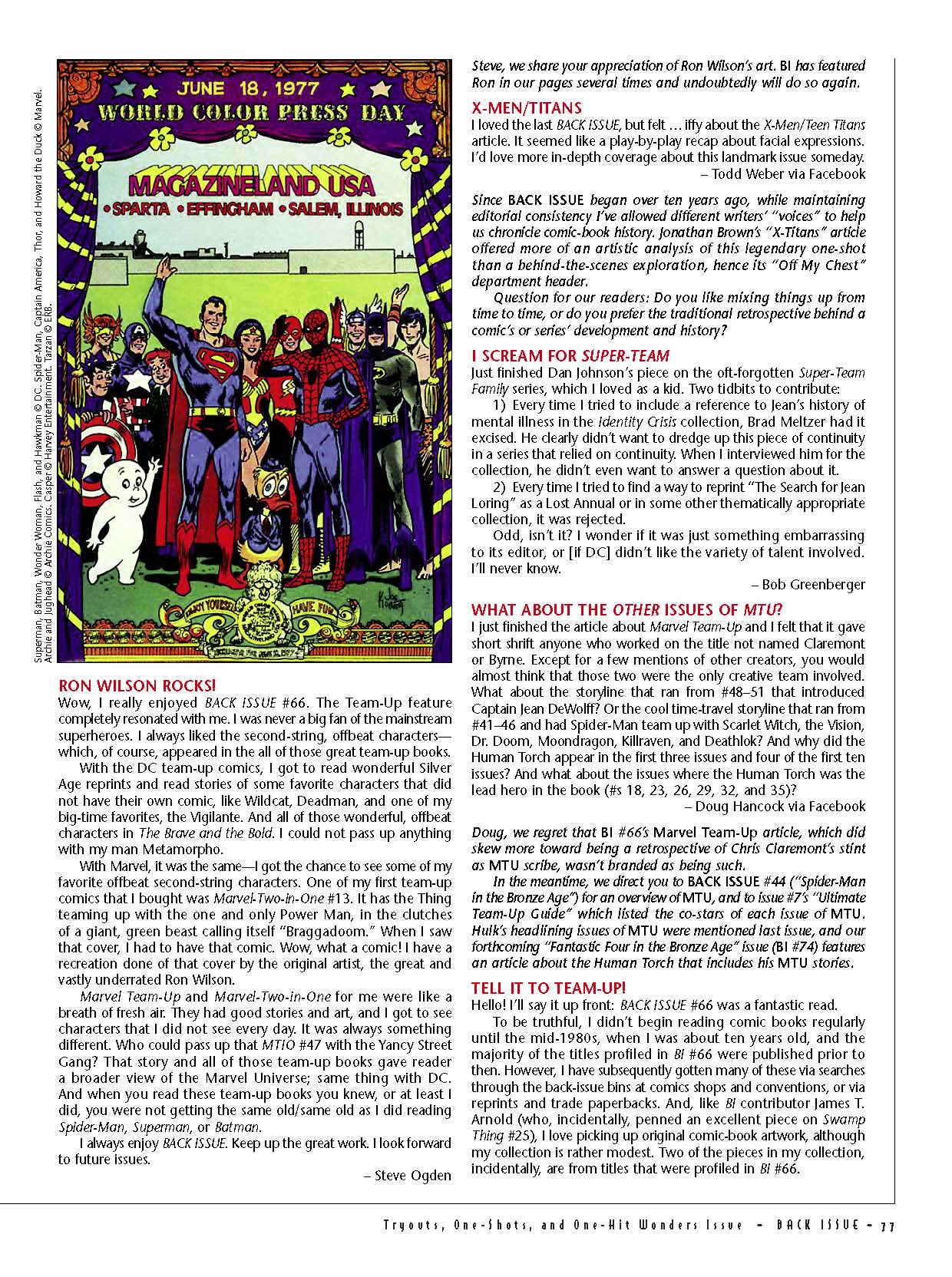 Read online Back Issue comic -  Issue #71 - 79