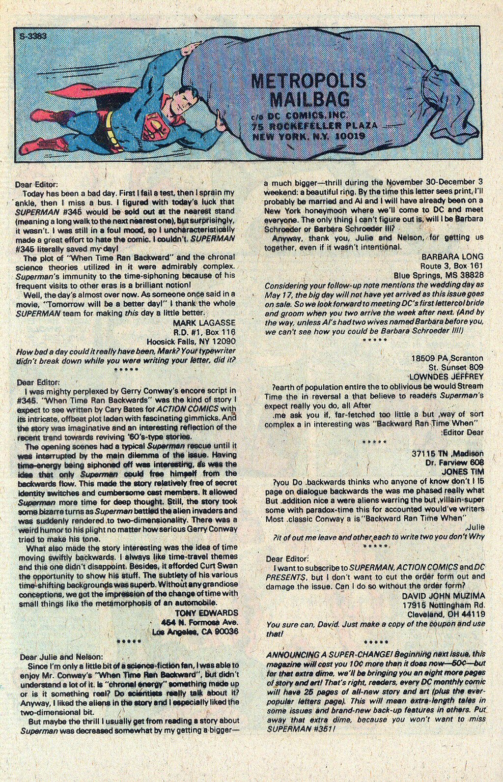 Read online Superman (1939) comic -  Issue #350 - 19