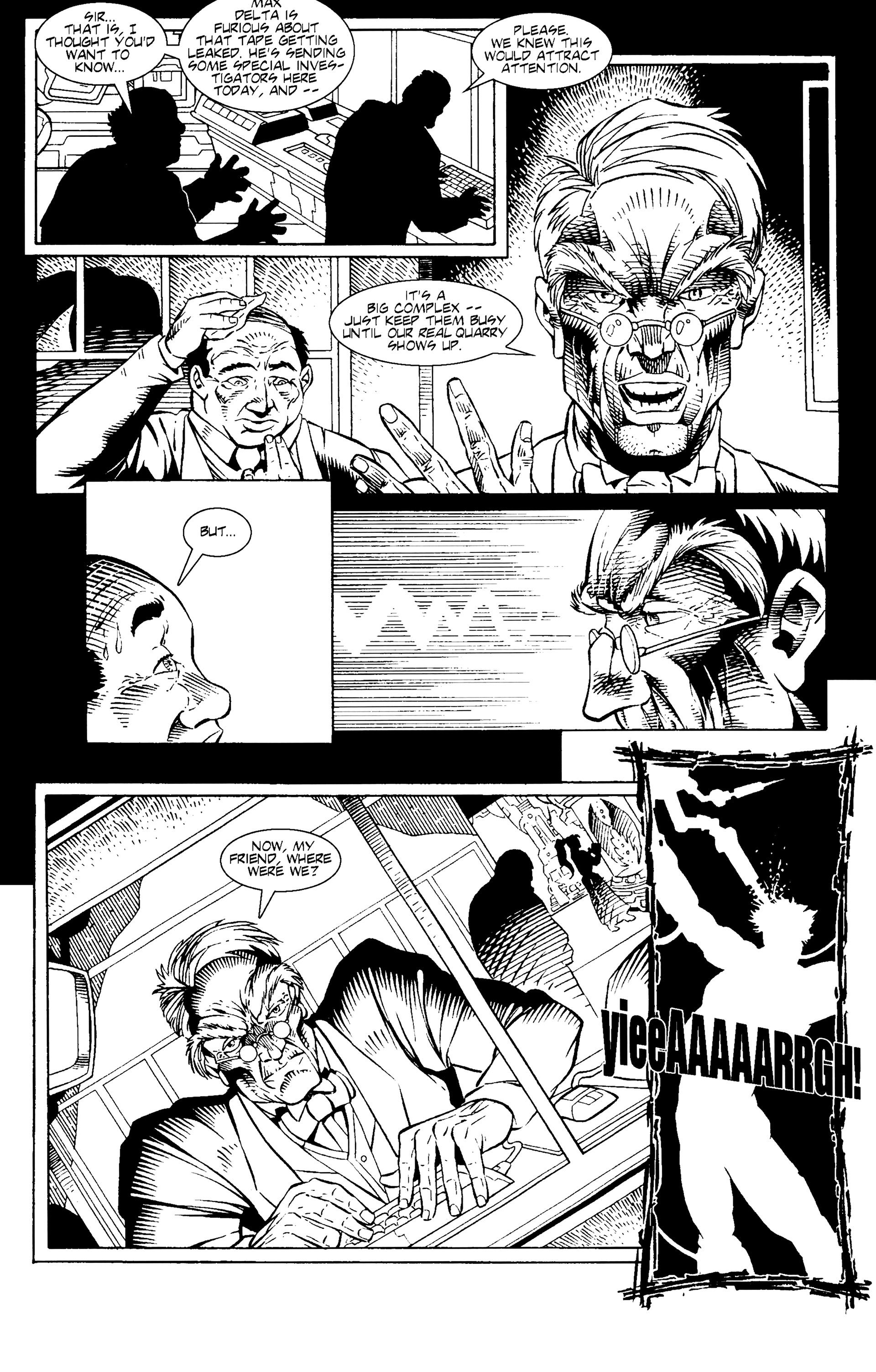 Read online Warrior Nun: Black & White comic -  Issue #9 - 10