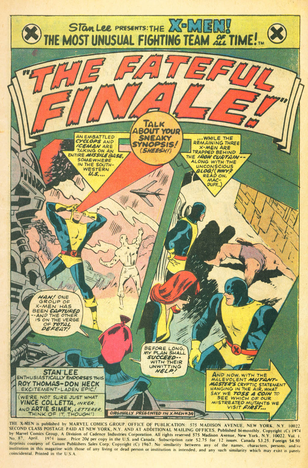 Read online Uncanny X-Men (1963) comic -  Issue #87 - 3