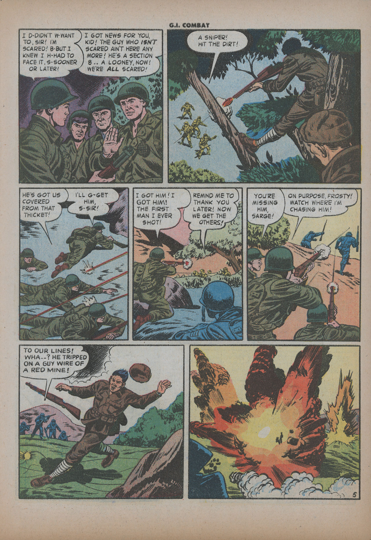 Read online G.I. Combat (1952) comic -  Issue #39 - 7