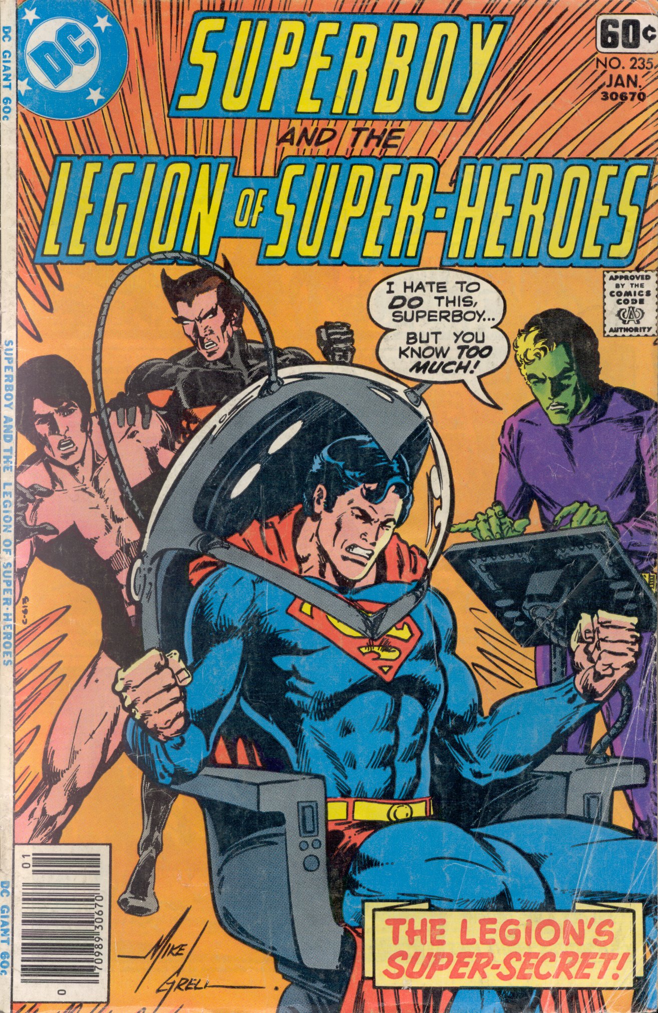 Read online Superboy and the Legion of Super-Heroes (1977) comic -  Issue #235 - 1