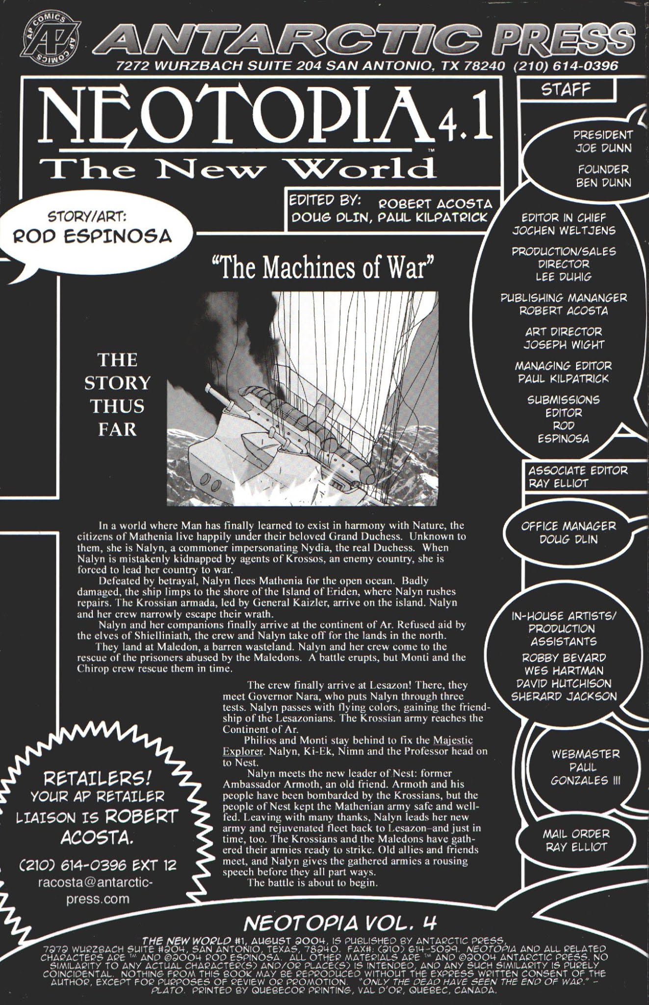 Read online Neotopia Vol. 4: The New World comic -  Issue #1 - 2