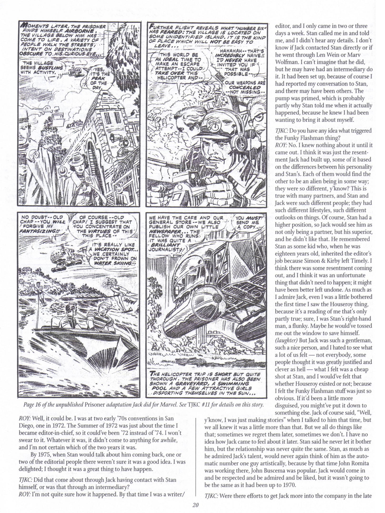 Read online The Jack Kirby Collector comic -  Issue #18 - 20