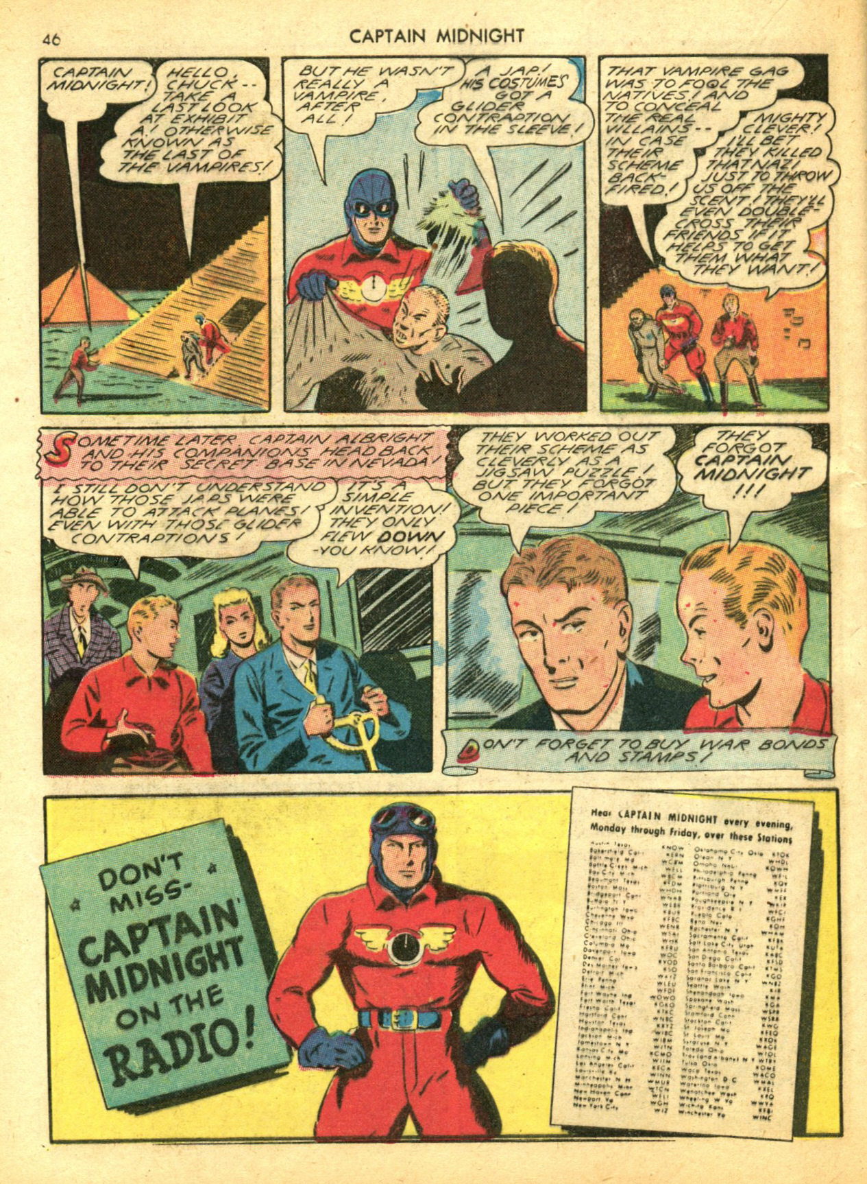 Read online Captain Midnight (1942) comic -  Issue #5 - 46