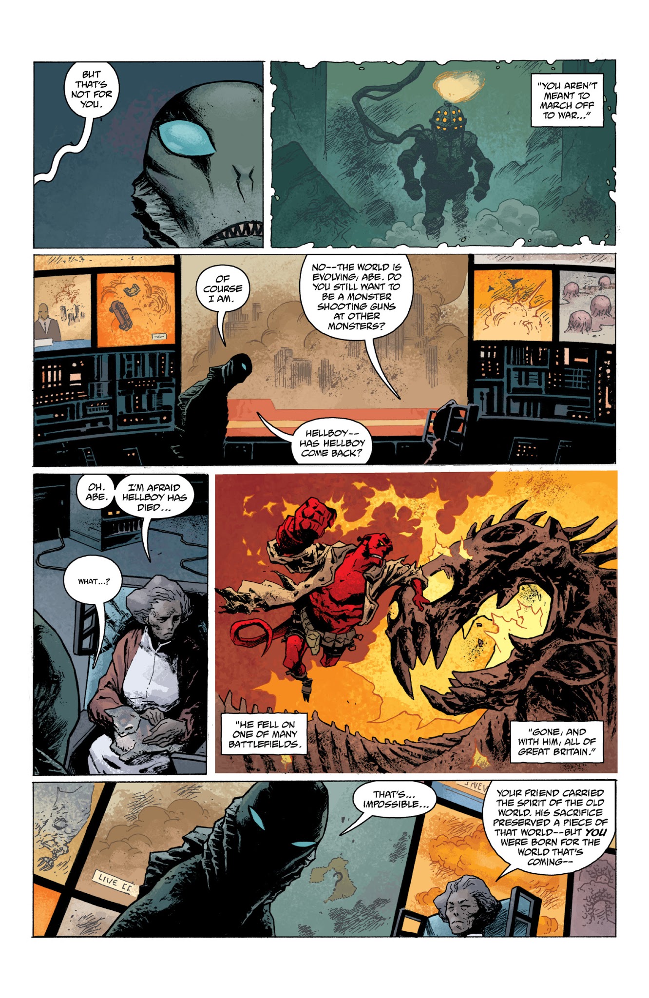 Read online Abe Sapien: Dark and Terrible and The New Race of Man comic -  Issue # TPB - 32