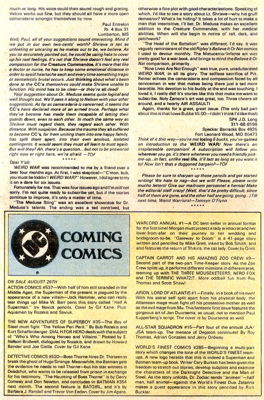 Read online Weird War Tales (1971) comic -  Issue #117 - 34