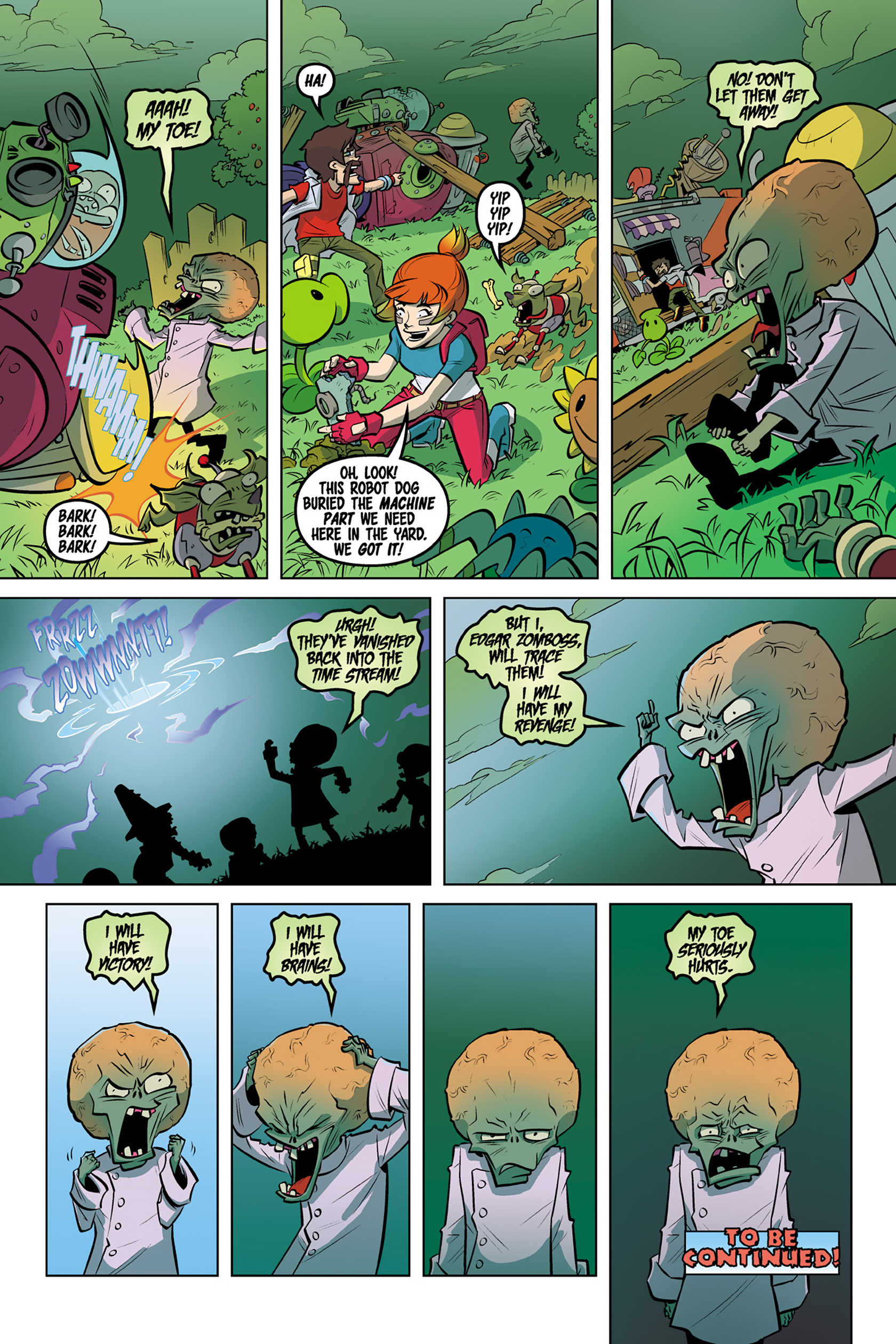 Read online Plants vs. Zombies: Timepocalypse comic -  Issue #4 - 15