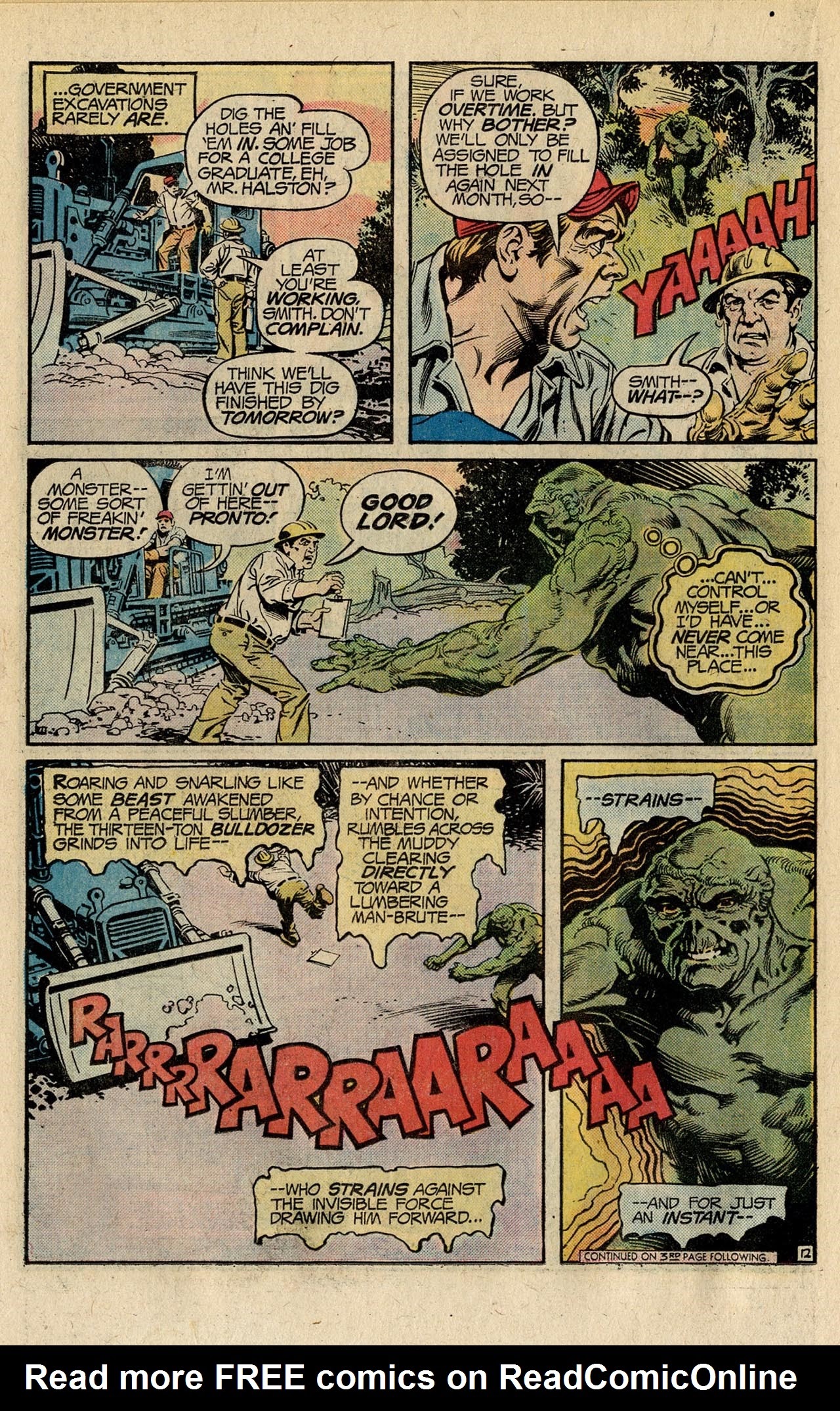 Read online Swamp Thing (1972) comic -  Issue #19 - 22