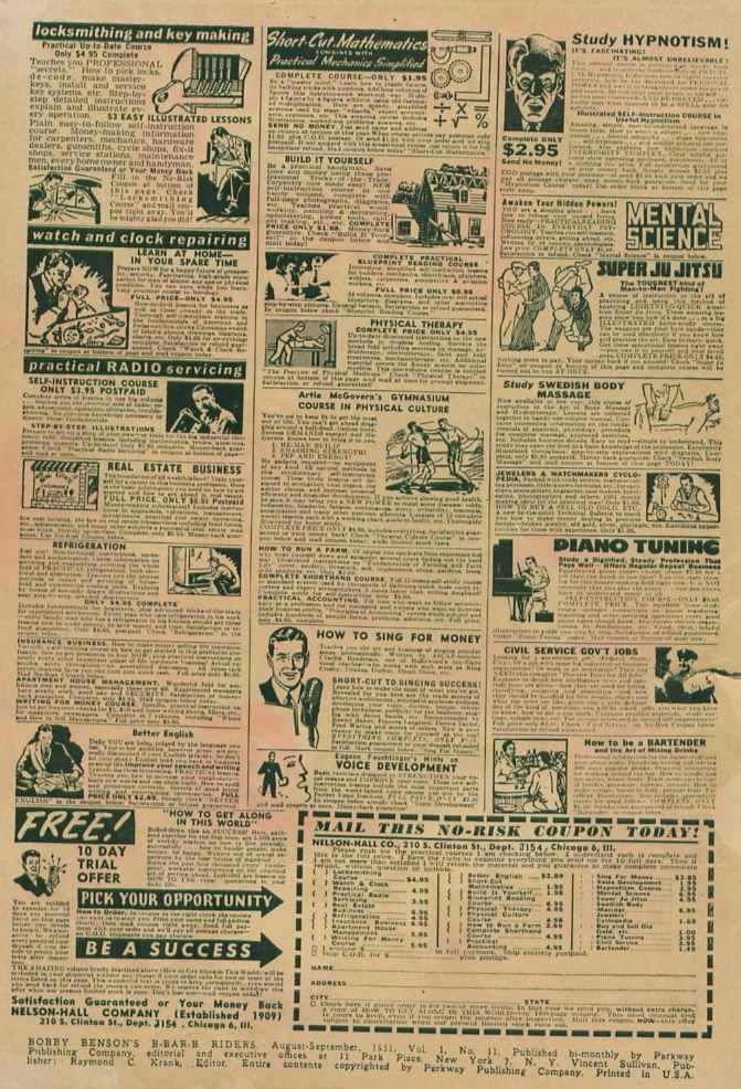 Read online Bobby Benson's B-Bar-B Riders comic -  Issue #11 - 2