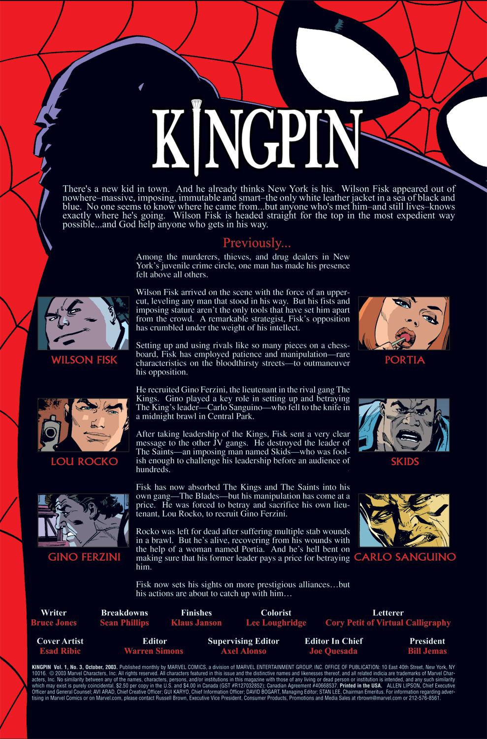 Read online Kingpin (2003) comic -  Issue #3 - 2