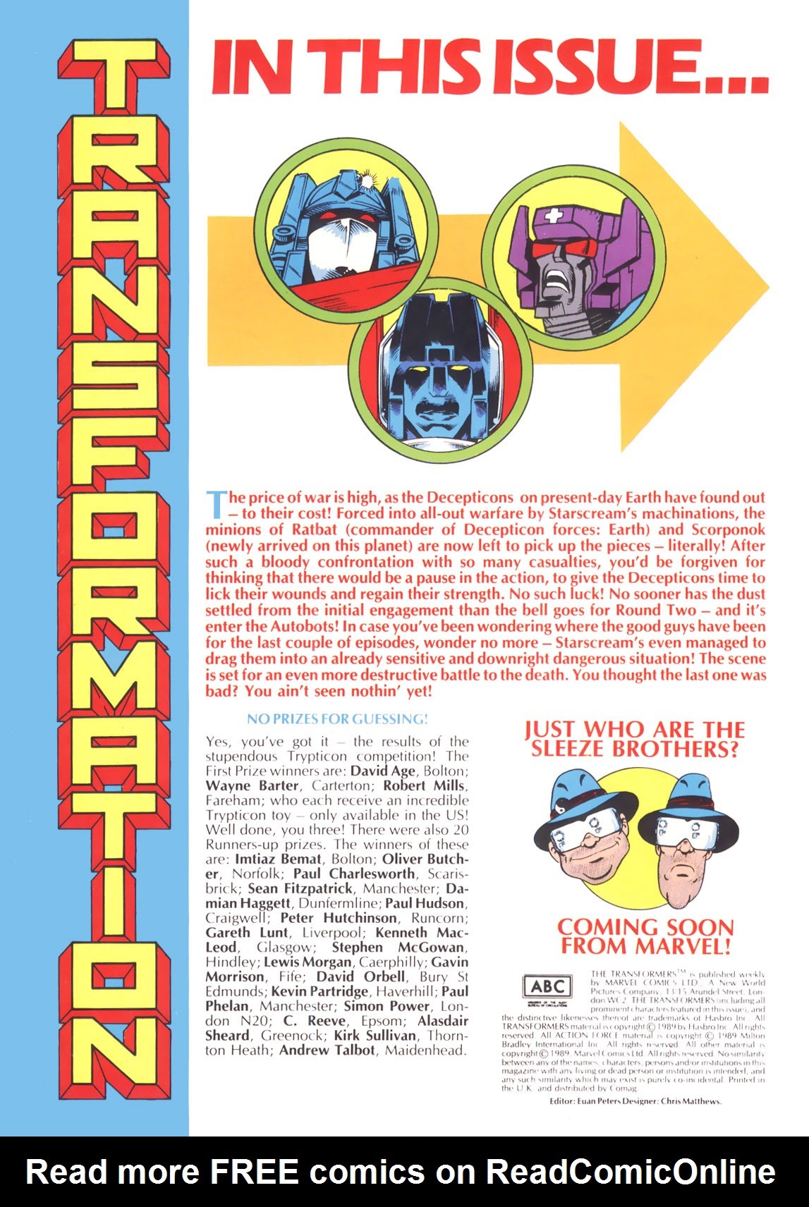 Read online The Transformers (UK) comic -  Issue #208 - 2