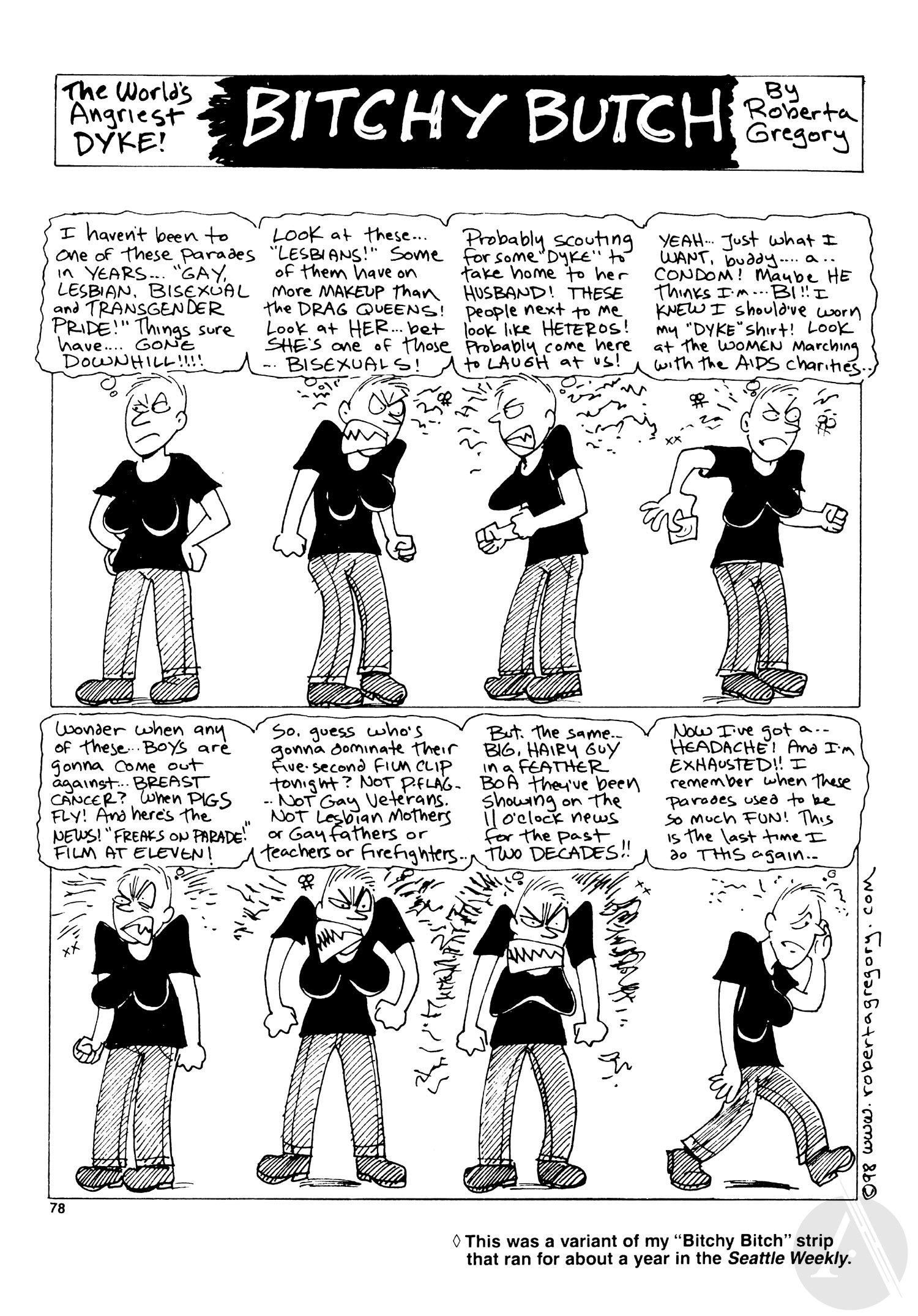 Read online Bitchy Butch: World's Angriest Dyke comic -  Issue # TPB - 82