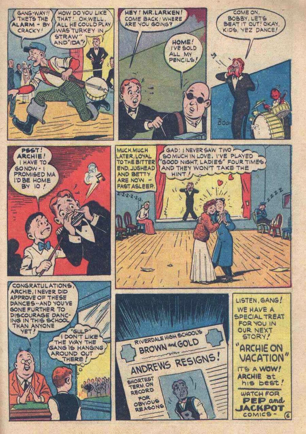 Read online Pep Comics comic -  Issue #28 - 55