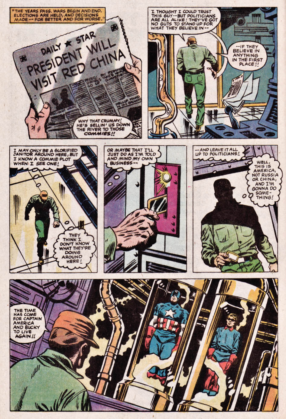 Read online What If? (1977) comic -  Issue #44 - Captain America were revived today - 6