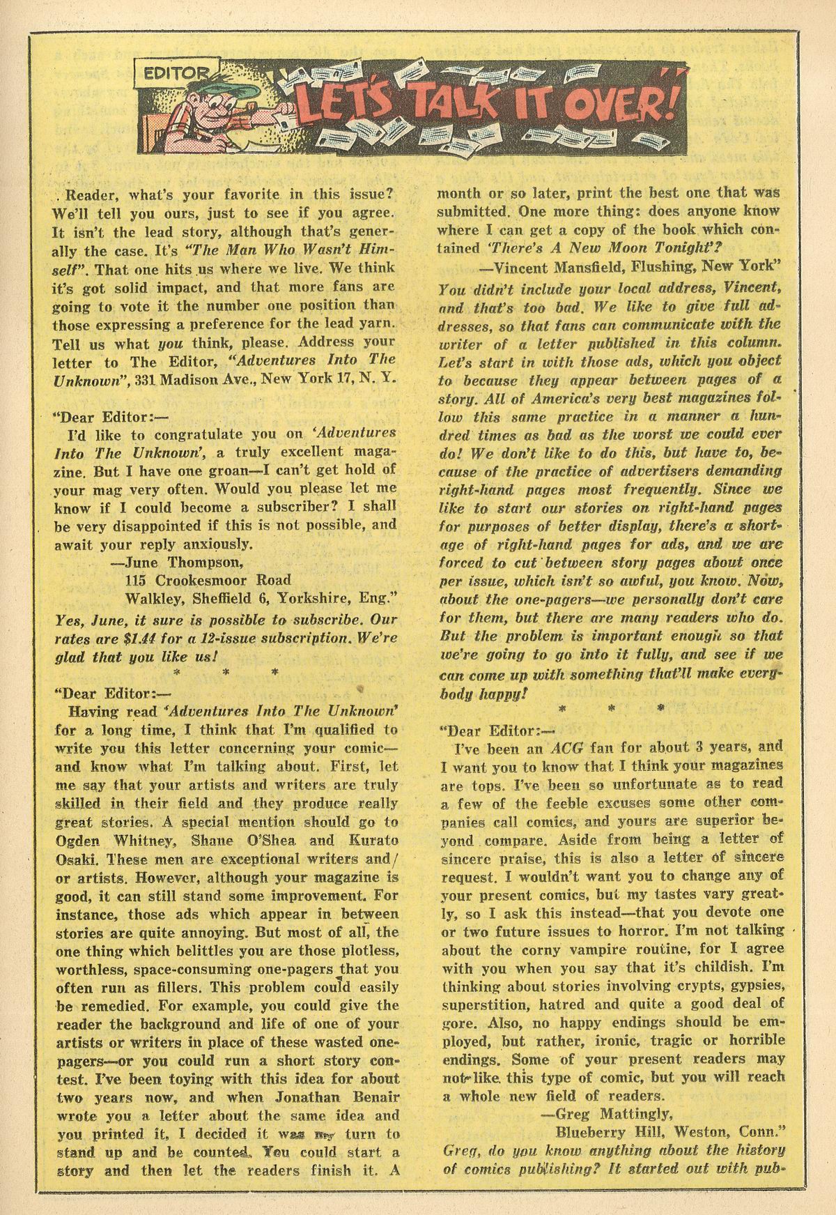 Read online Adventures Into The Unknown comic -  Issue #136 - 19