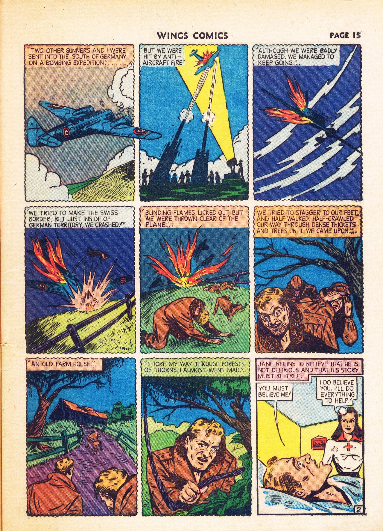 Read online Wings Comics comic -  Issue #8 - 17
