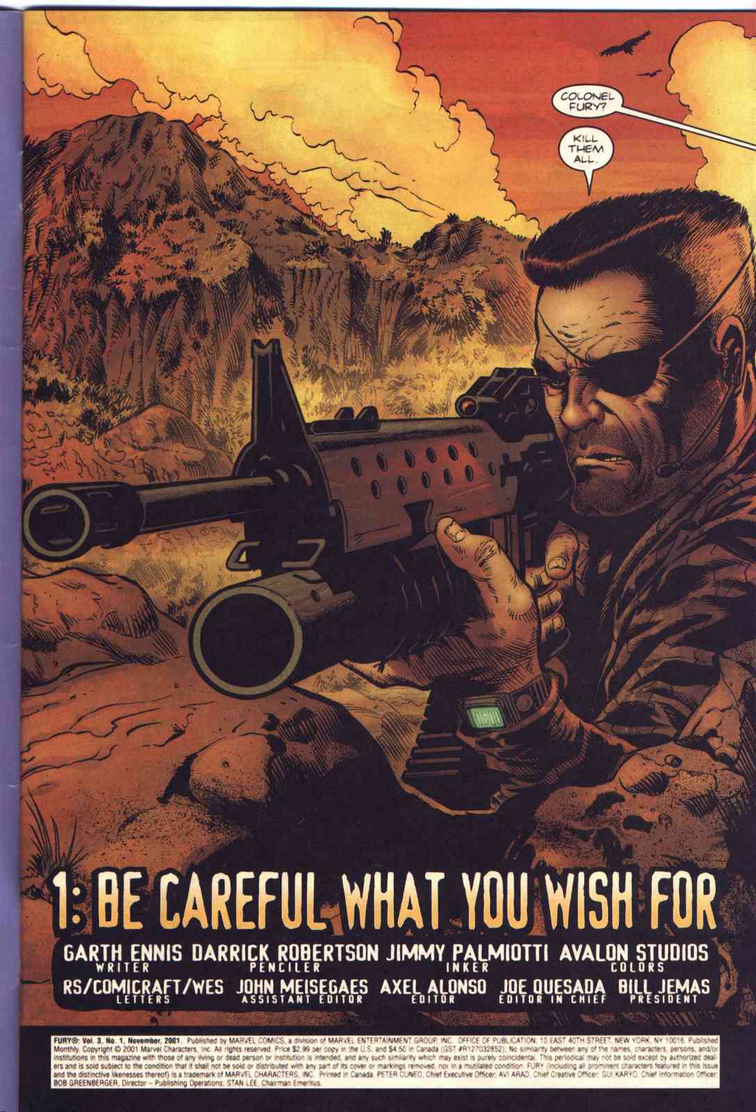 Read online Fury comic -  Issue #1 - 2