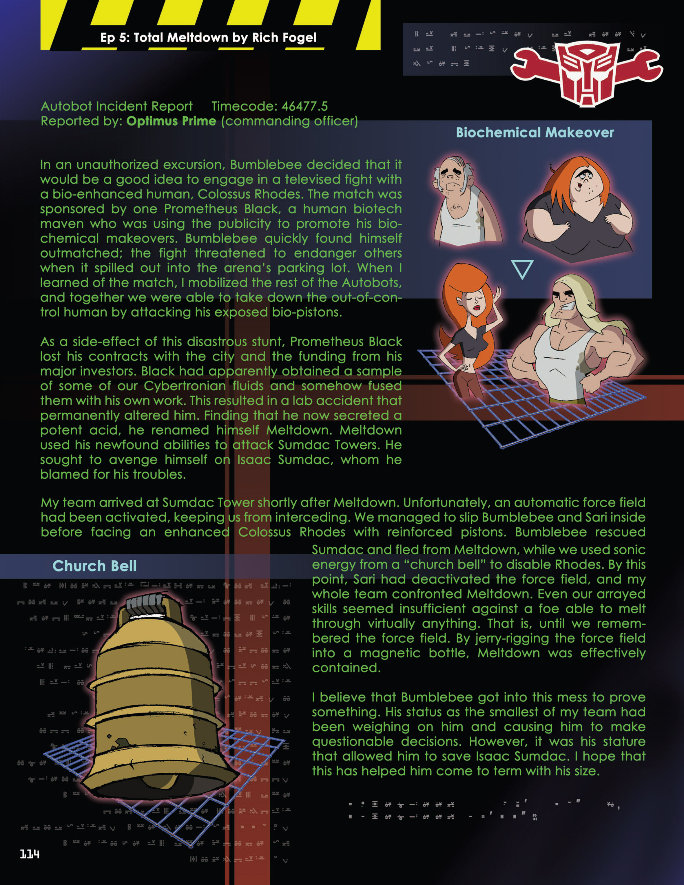 Read online Transformers Animated: The Allspark Almanac comic -  Issue # TPB 1 - 115