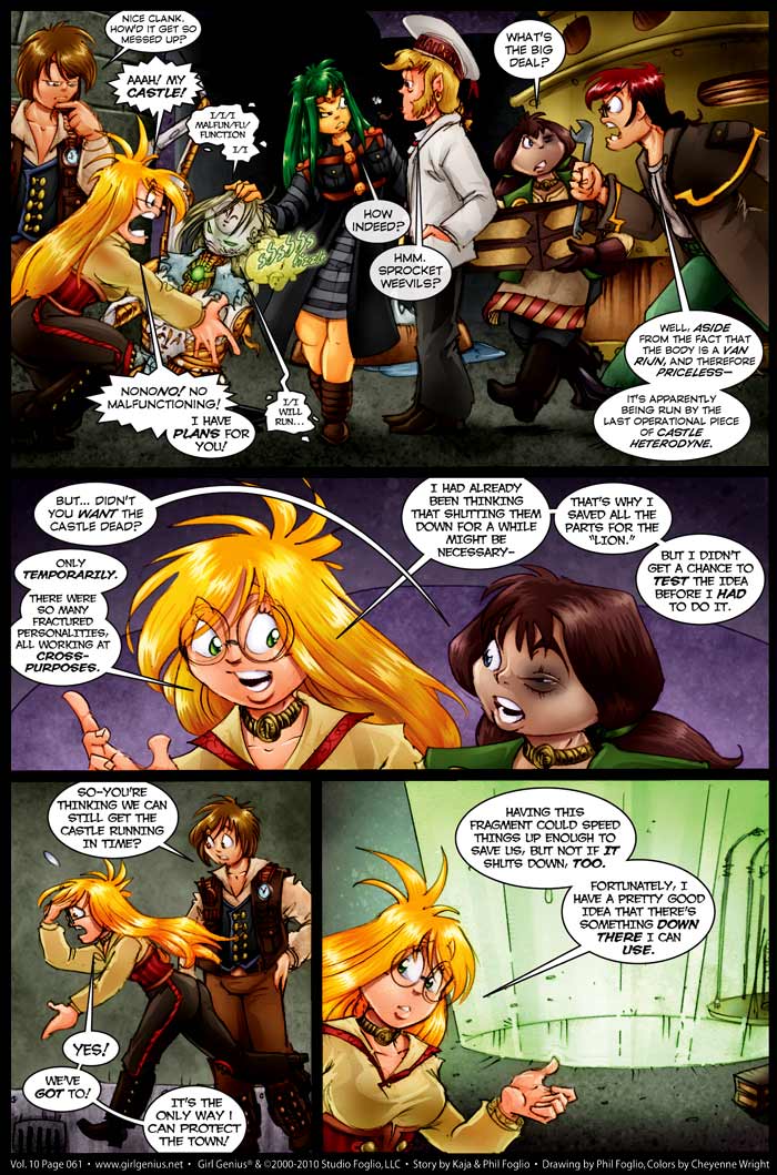 Read online Girl Genius (2002) comic -  Issue #10 - 62