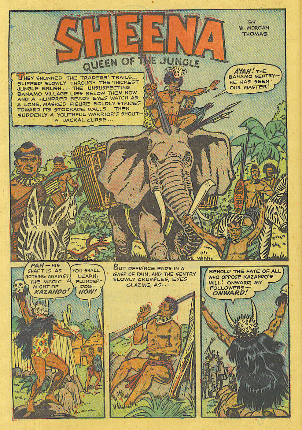 Read online Sheena, Queen of the Jungle (1942) comic -  Issue #13 - 21
