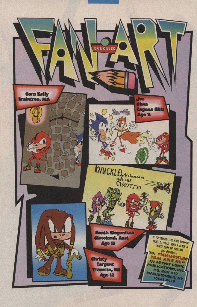 Read online Knuckles the Echidna comic -  Issue #3 - 20
