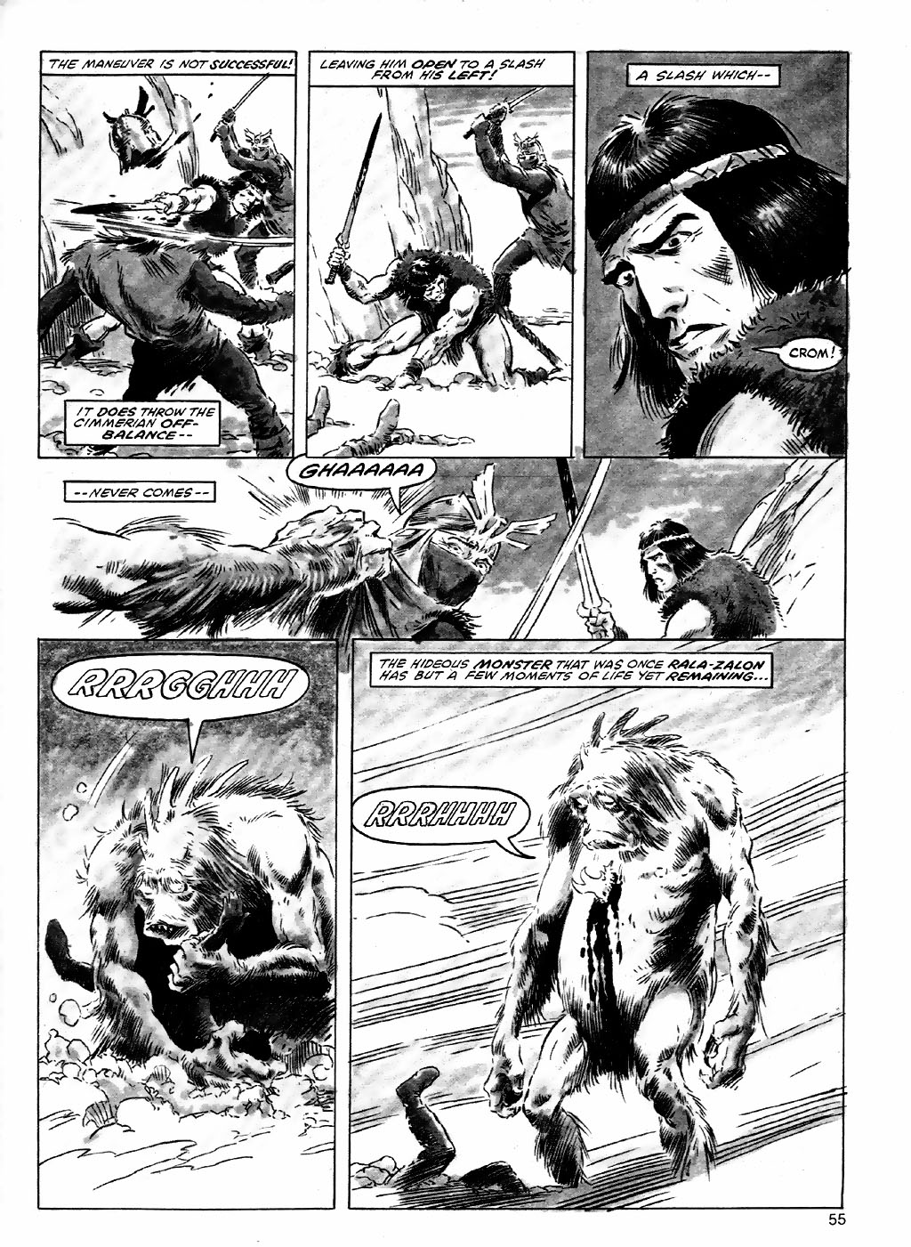 Read online The Savage Sword Of Conan comic -  Issue #84 - 55