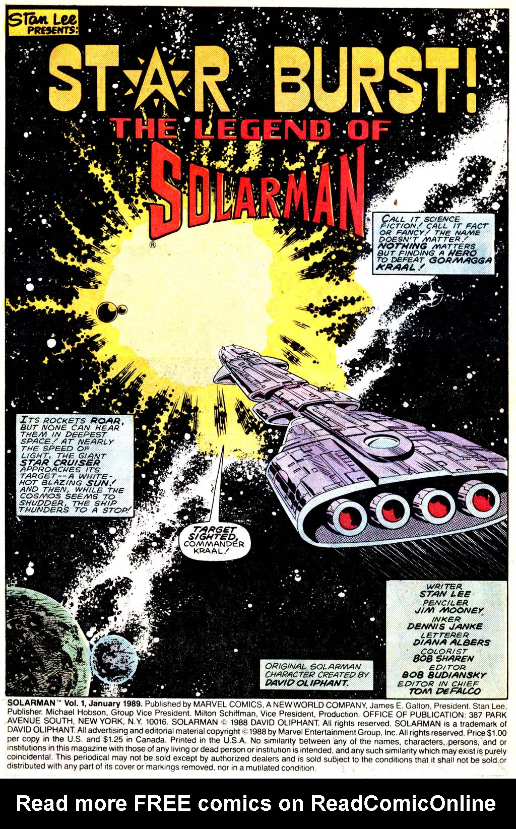 Read online Solarman comic -  Issue #1 - 2