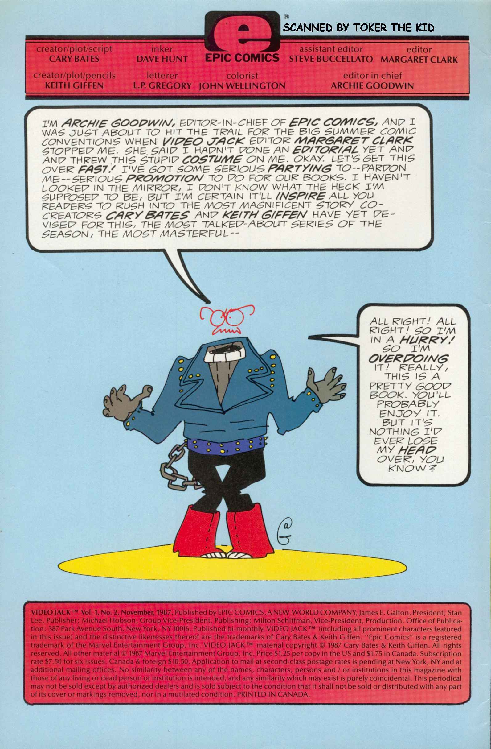 Read online Video Jack comic -  Issue #2 - 2