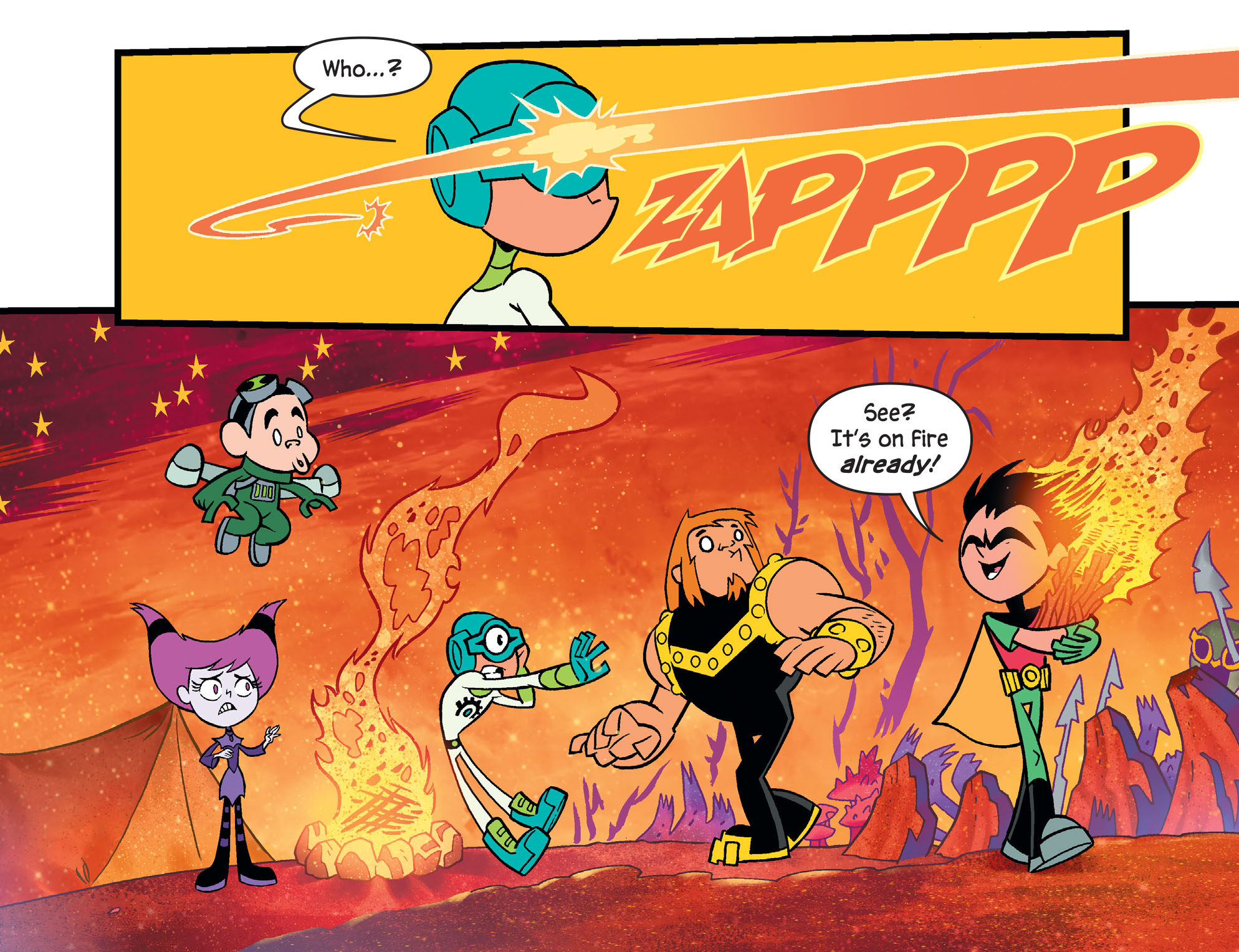 Read online Teen Titans Go! To Camp comic -  Issue #9 - 10