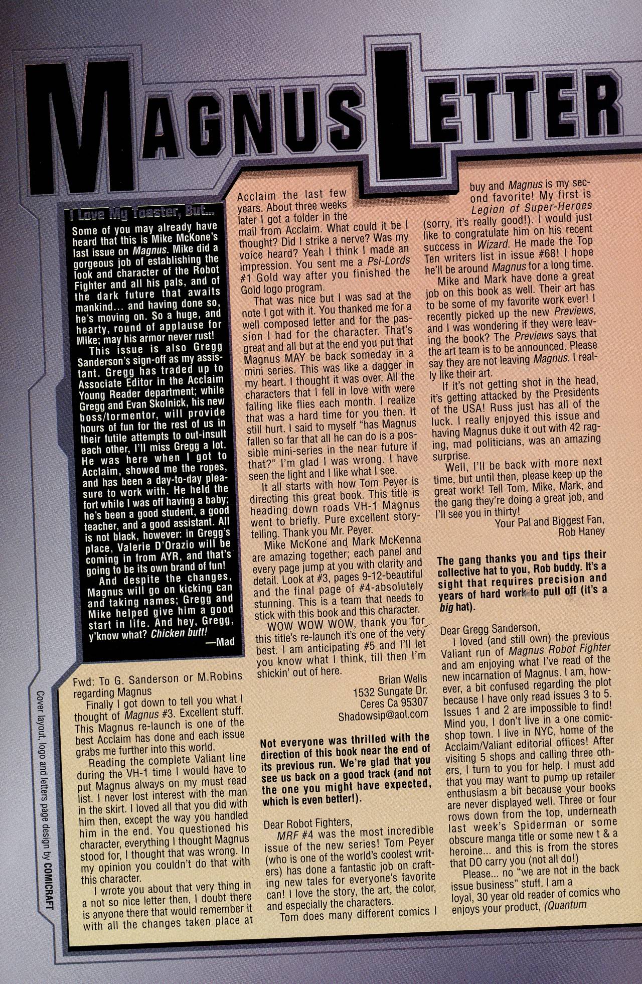 Read online Magnus Robot Fighter (1997) comic -  Issue #6 - 23