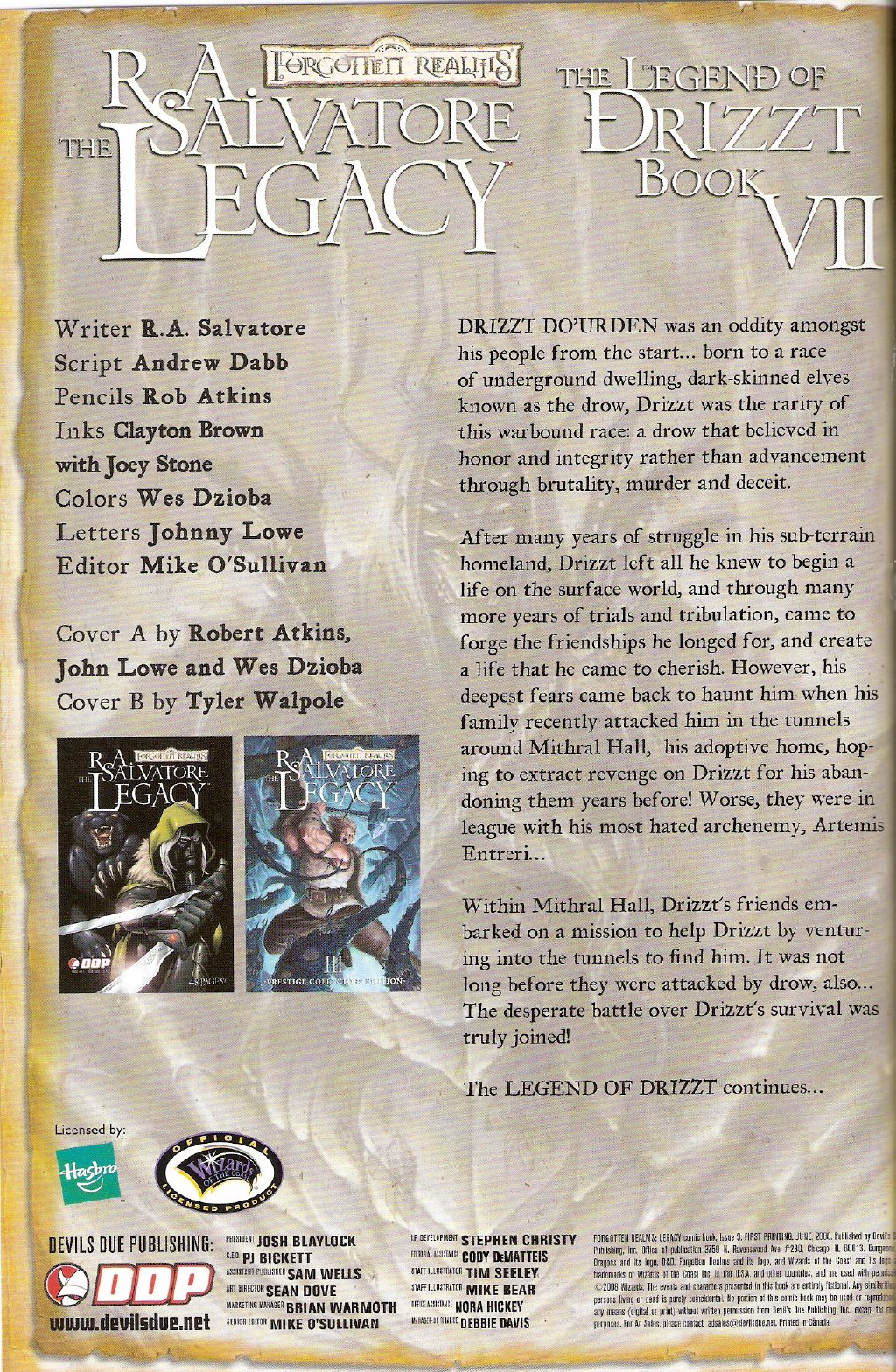 Read online Forgotten Realms: The Legacy comic -  Issue #3 - 2