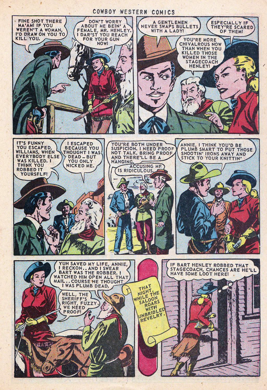 Read online Cowboy Western Comics (1948) comic -  Issue #38 - 11