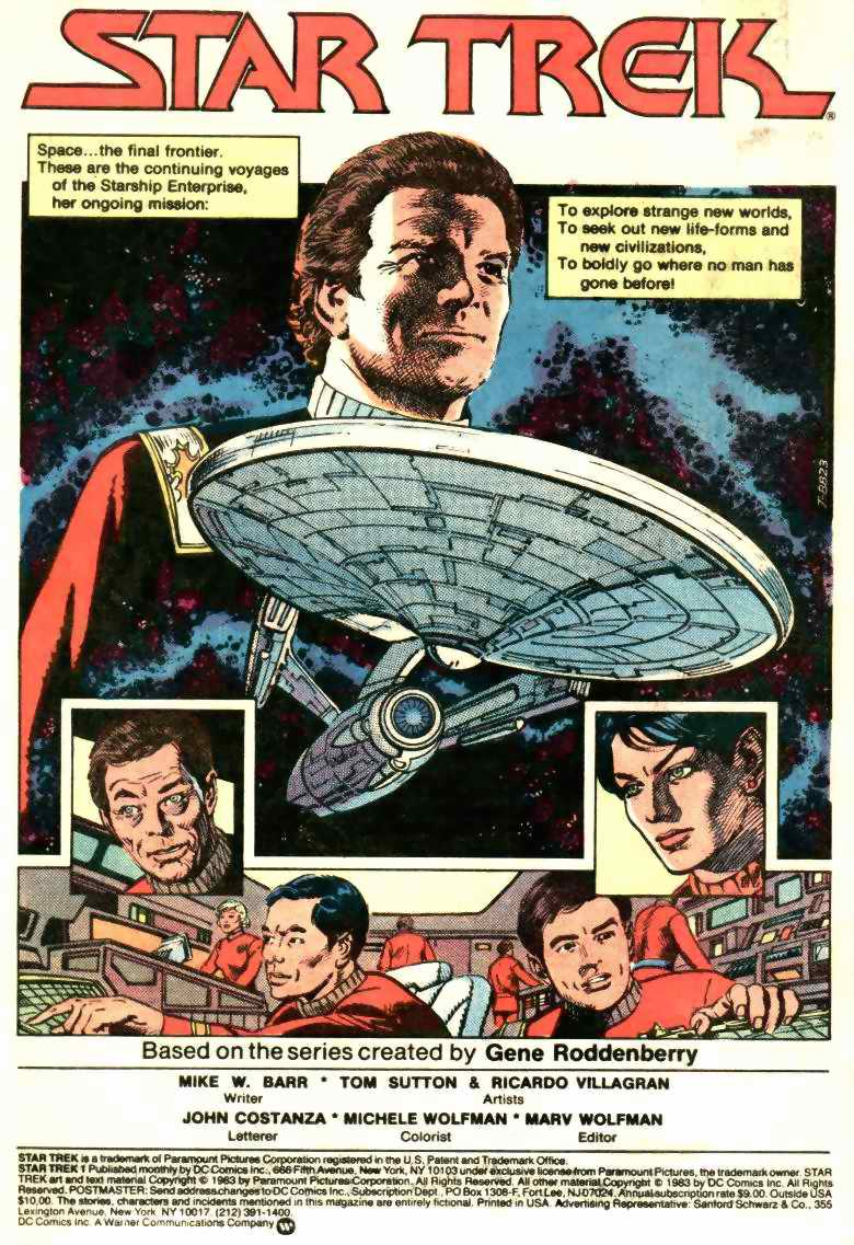 Read online Star Trek (1984) comic -  Issue #1 - 2