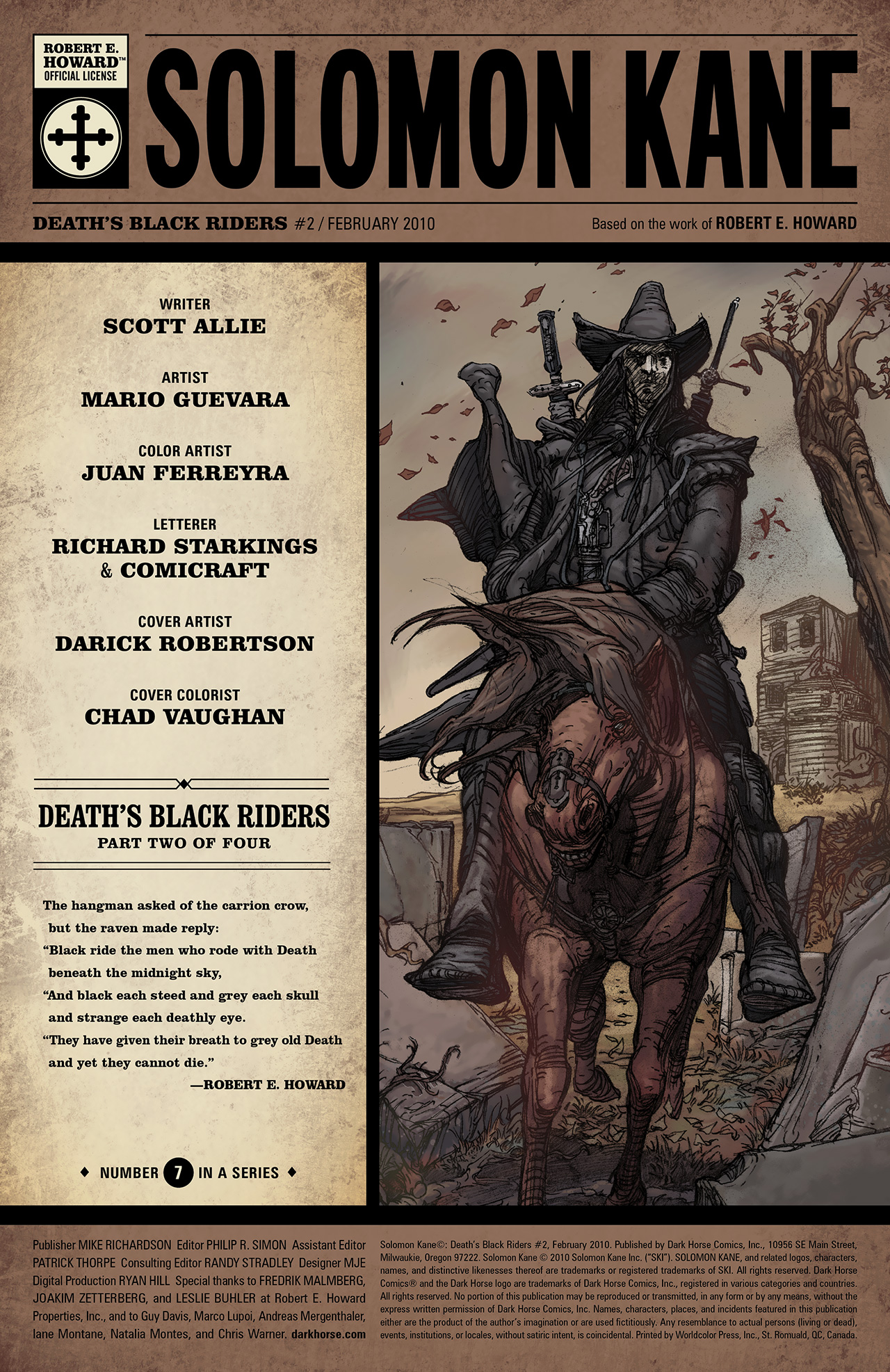 Read online Solomon Kane: Death's Black Riders comic -  Issue #2 - 2