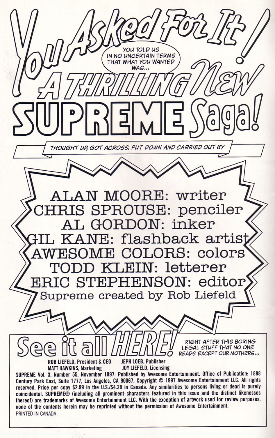 Read online Supreme comic -  Issue #55 - 2