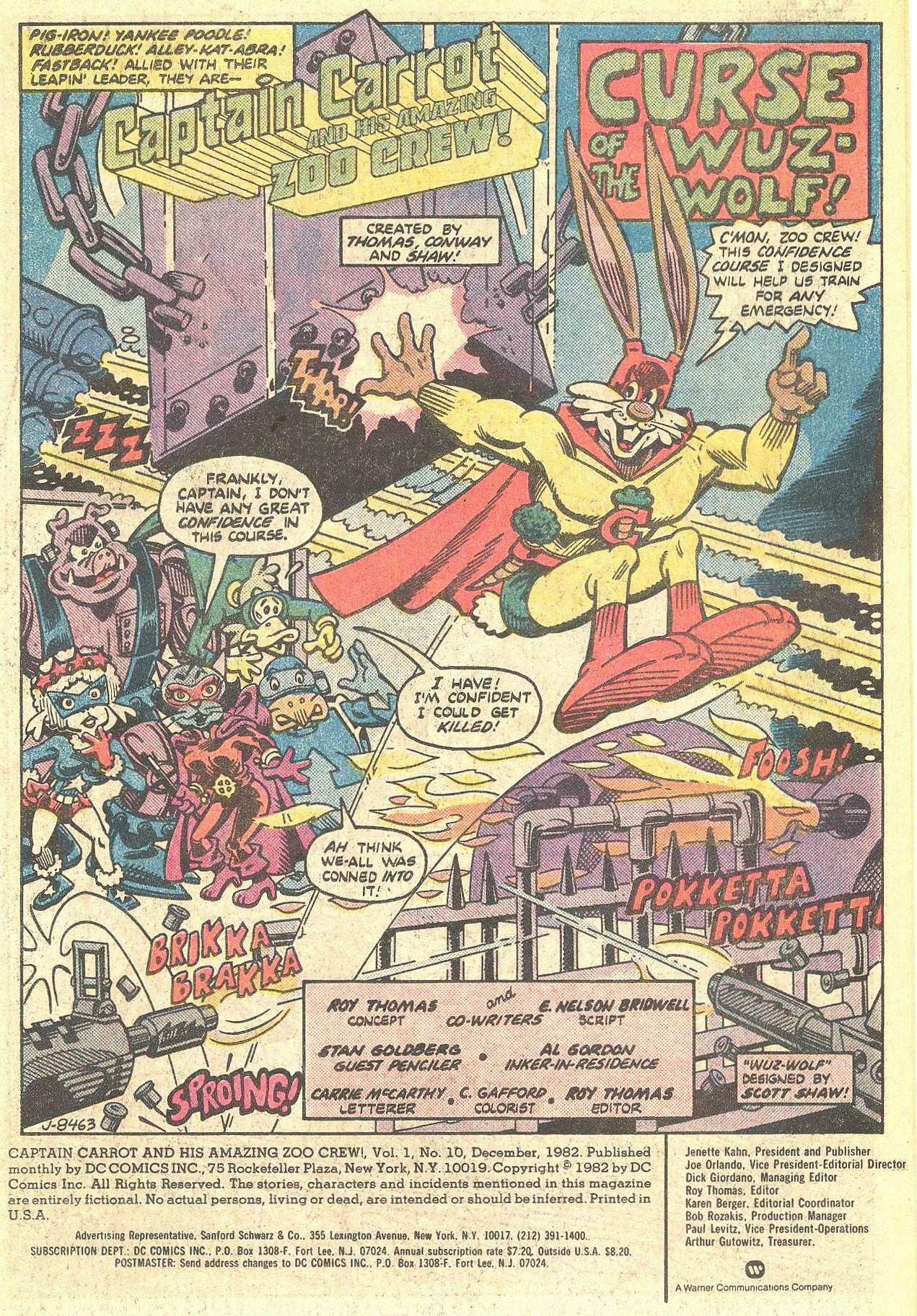 Read online Captain Carrot and His Amazing Zoo Crew! comic -  Issue #10 - 2