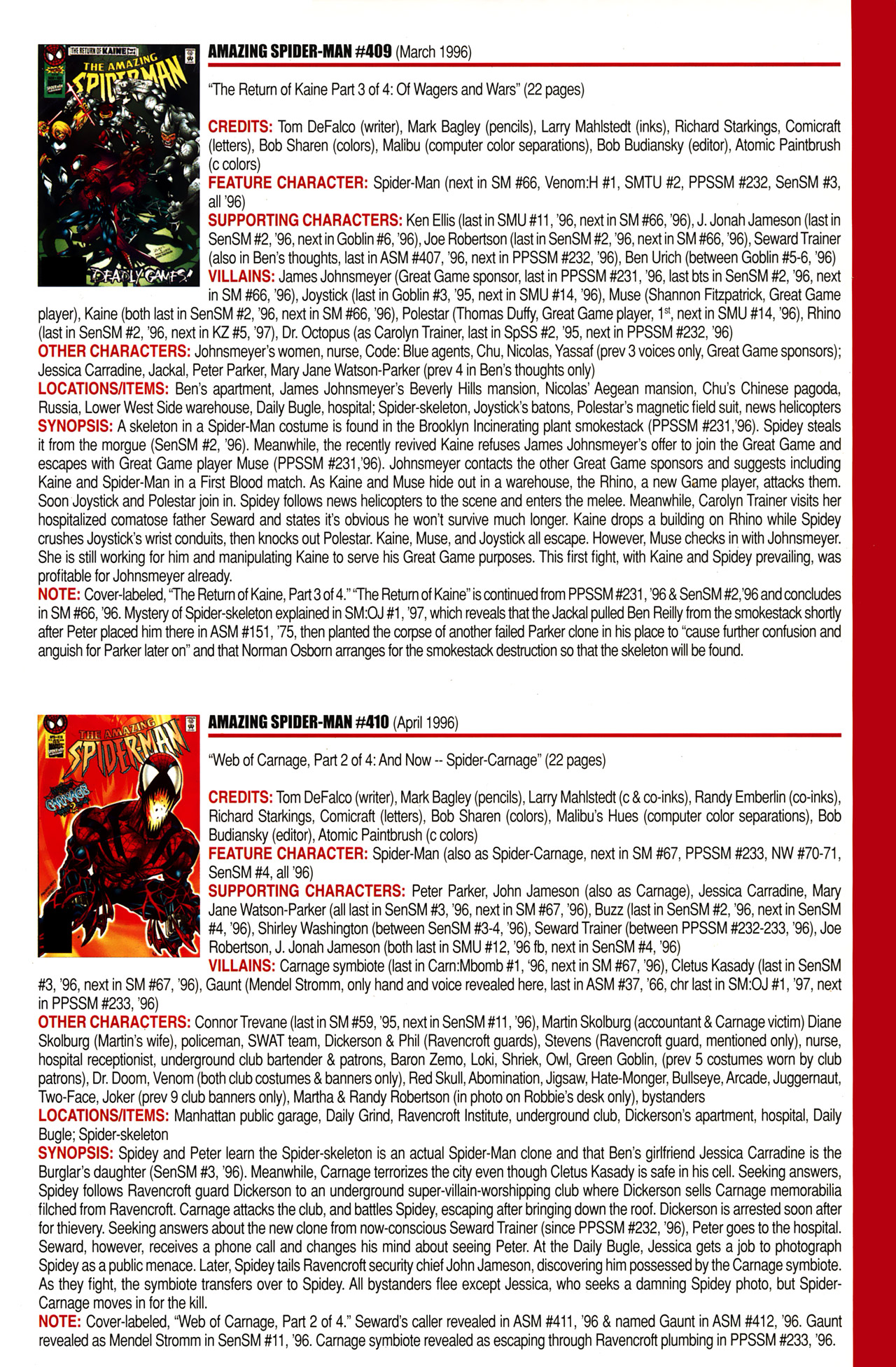 Read online Official Index to the Marvel Universe comic -  Issue #10 - 9