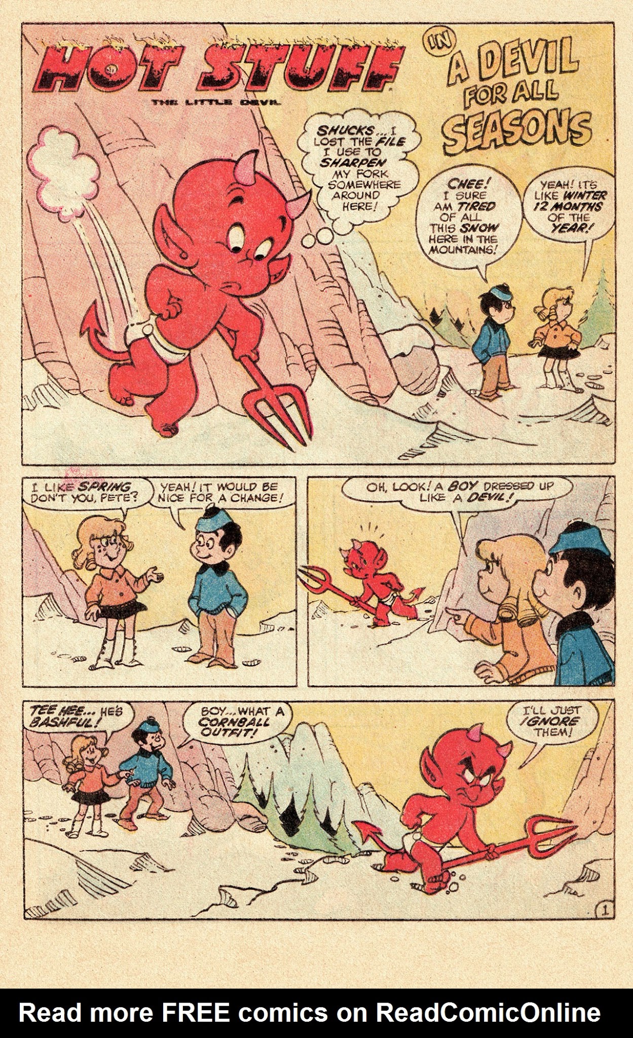 Read online Hot Stuff, the Little Devil comic -  Issue #164 - 21