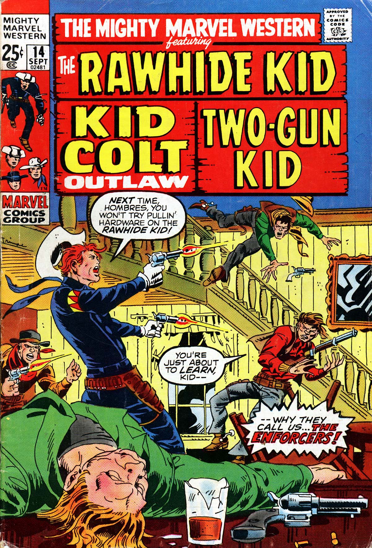 Read online The Mighty Marvel Western comic -  Issue #14 - 1