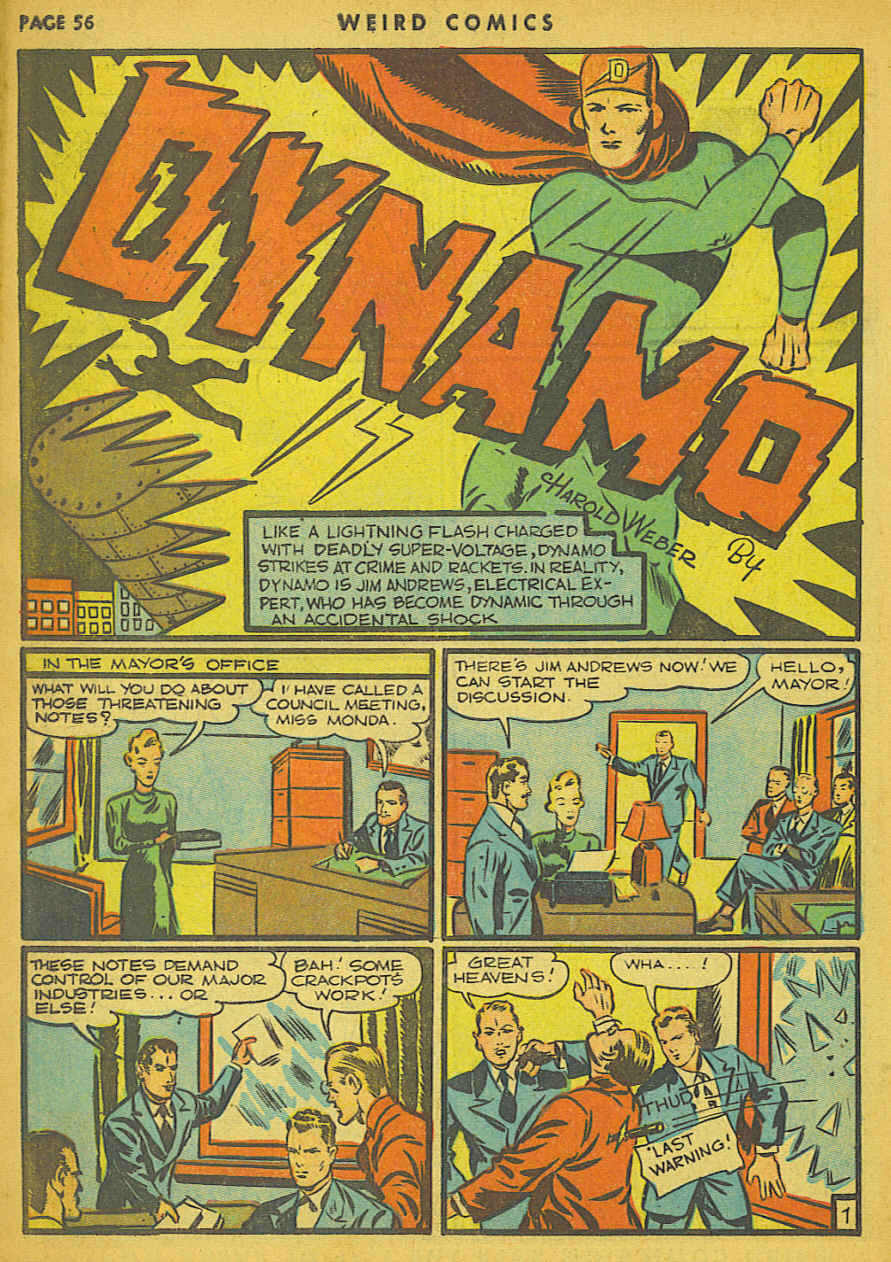 Read online Weird Comics comic -  Issue #9 - 54