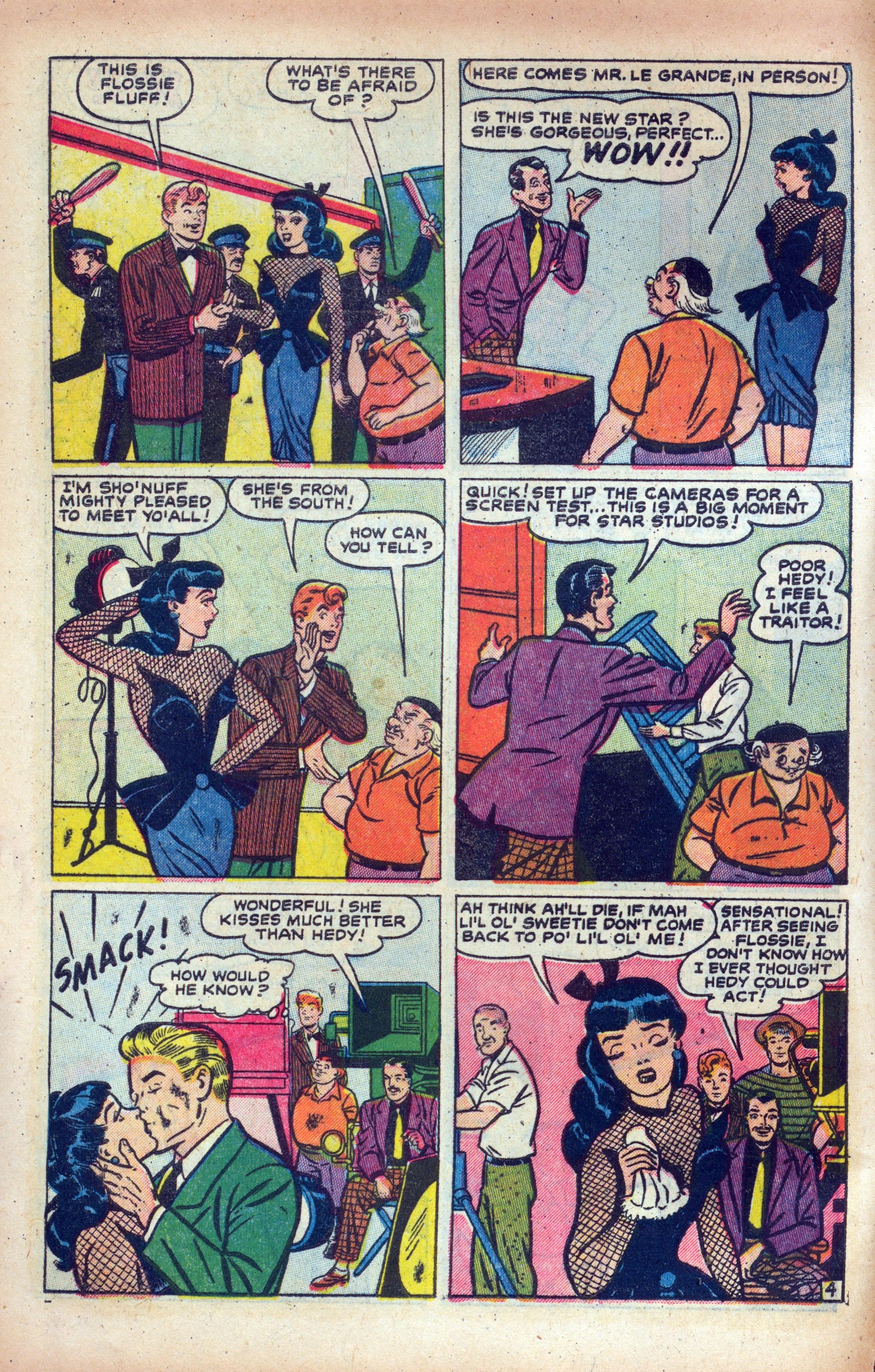 Read online Hedy Of Hollywood Comics comic -  Issue #45 - 6