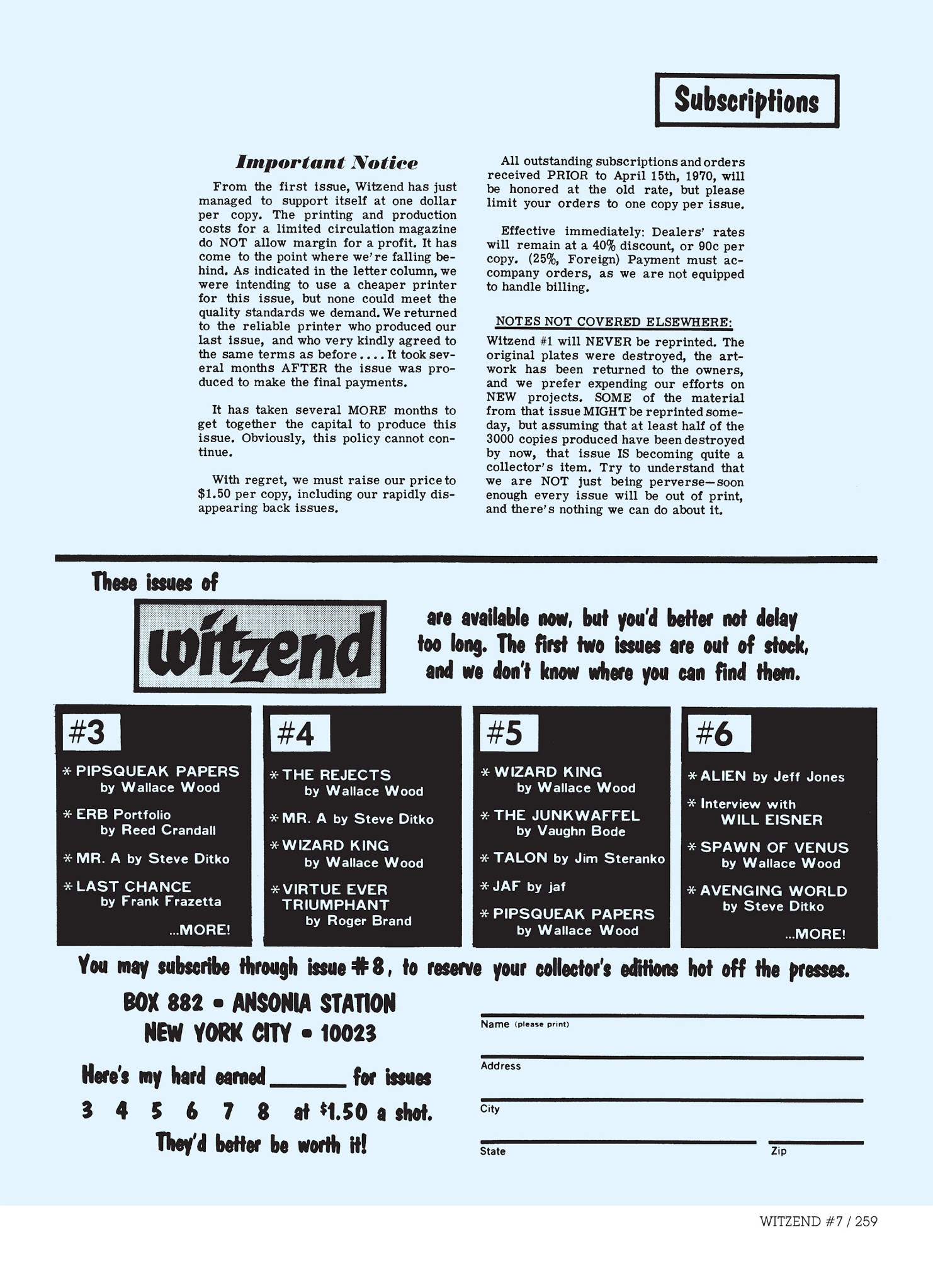 Read online Witzend comic -  Issue # TPB - 281