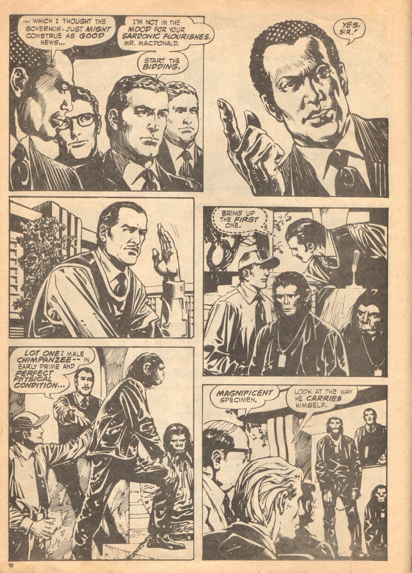 Read online Planet of the Apes (1974) comic -  Issue #67 - 10