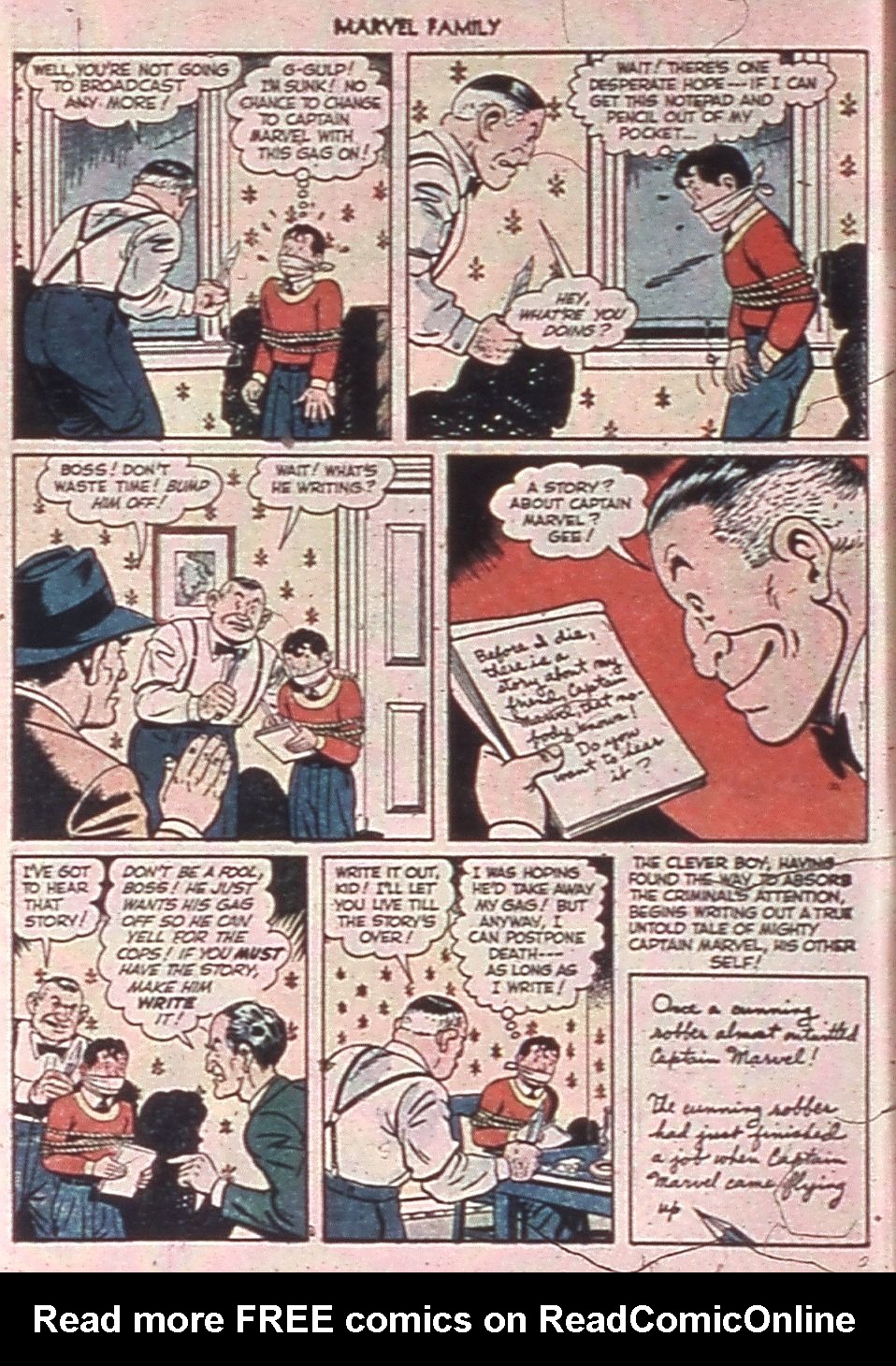 Read online The Marvel Family comic -  Issue #42 - 42