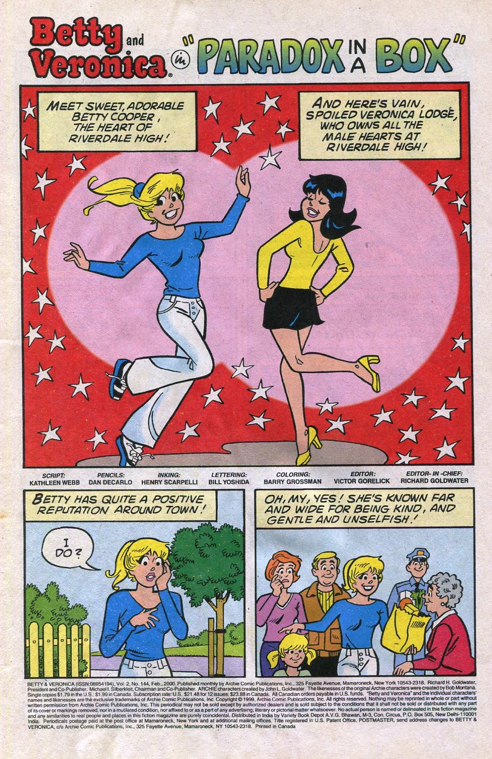 Read online Betty and Veronica (1987) comic -  Issue #144 - 3