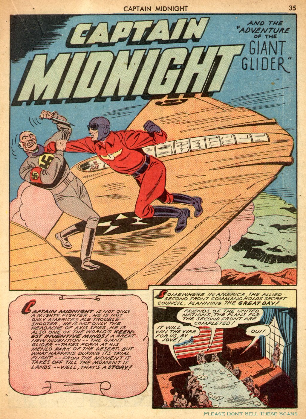 Read online Captain Midnight (1942) comic -  Issue #3 - 35